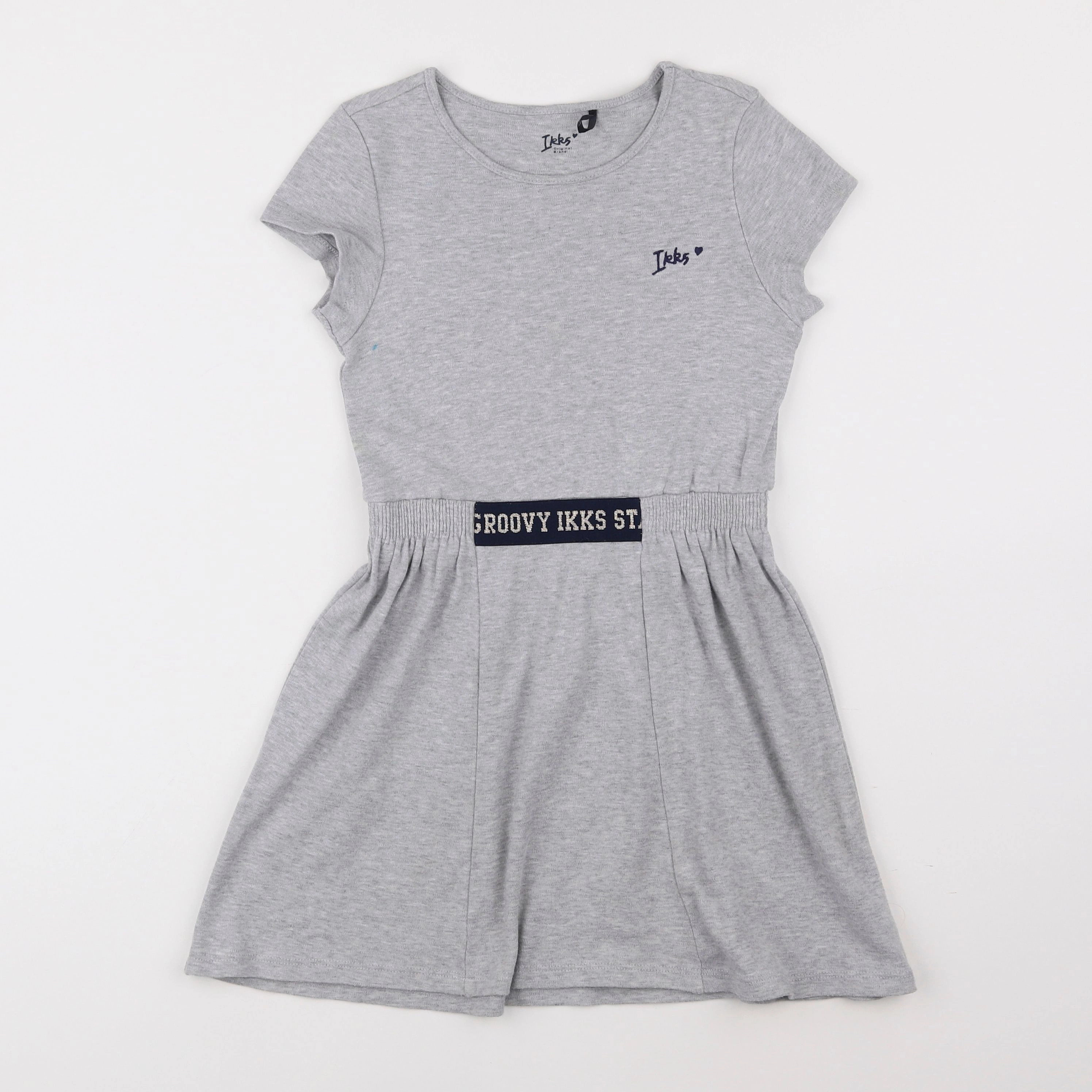 IKKS - robe gris - 8 ans