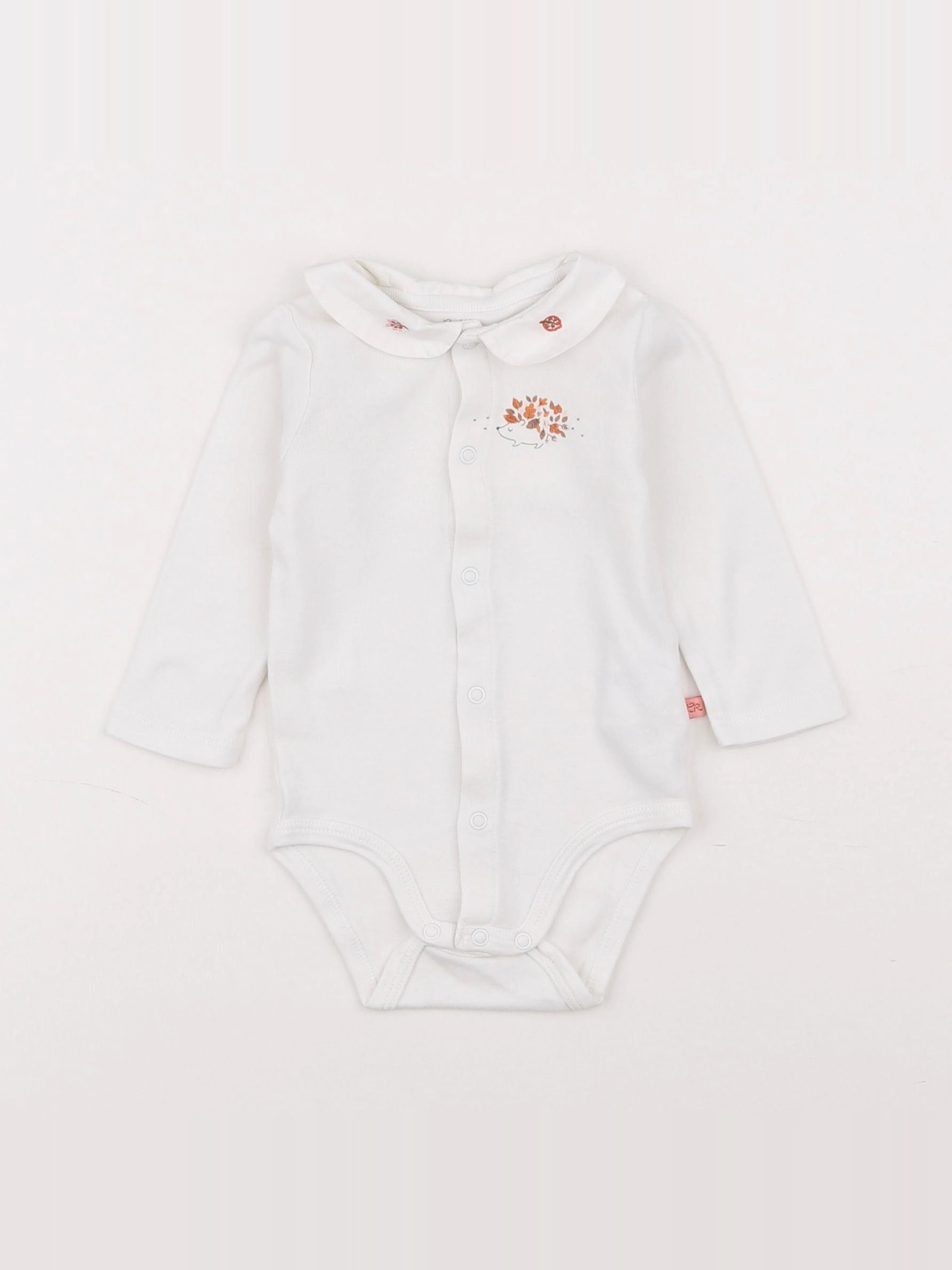 Cadet Rousselle - body à col beige - 6 mois