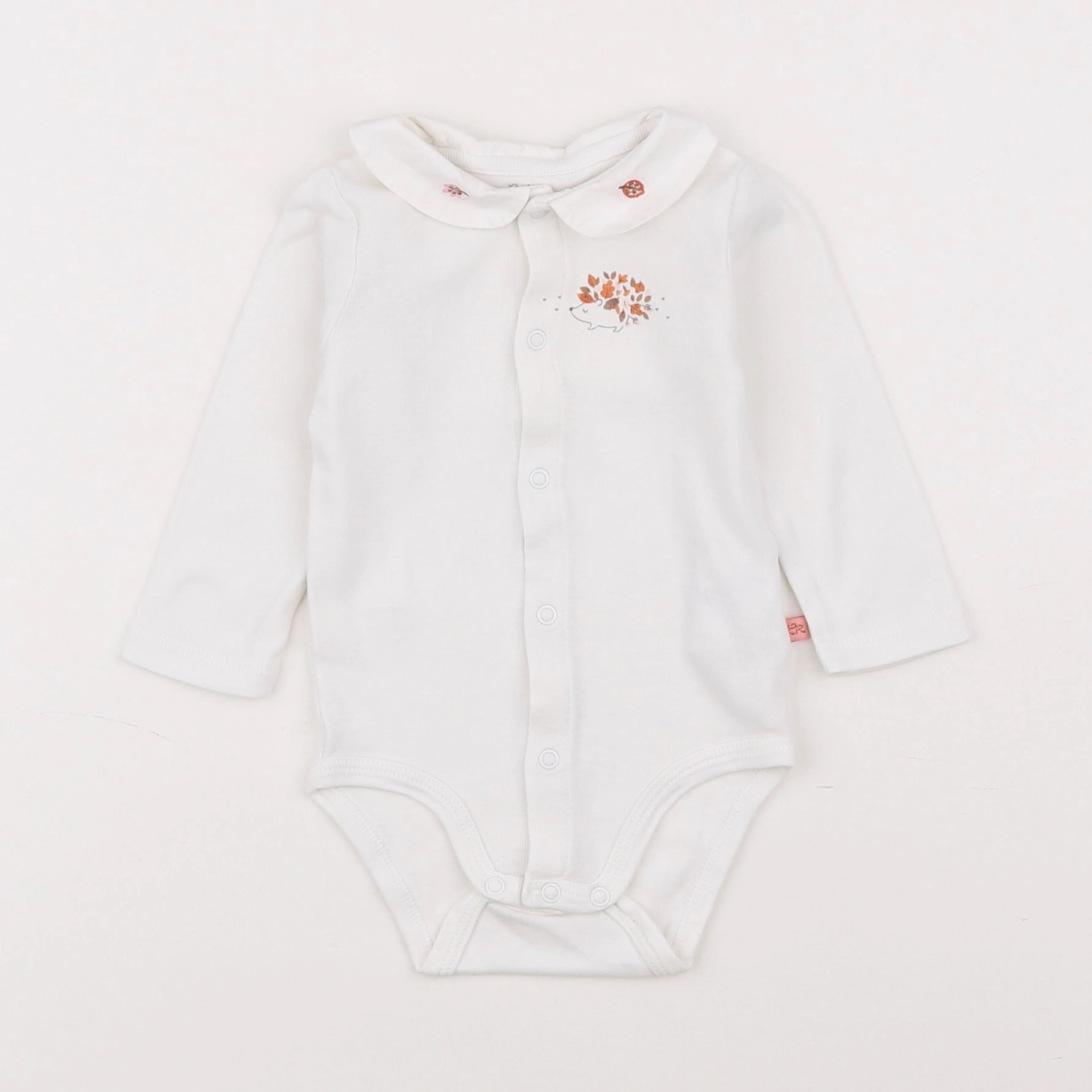 Cadet Rousselle - body à col beige - 6 mois
