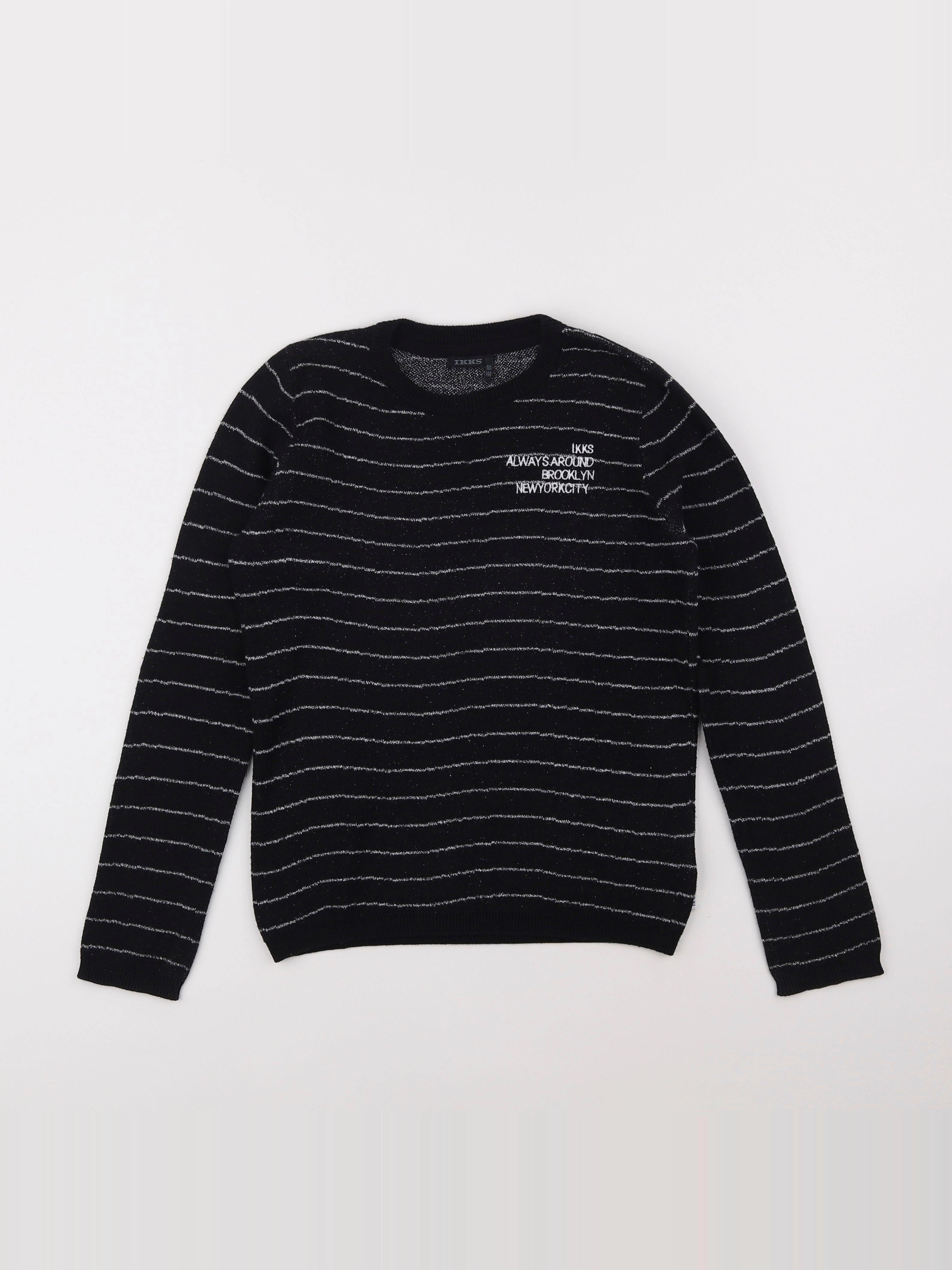 IKKS - pull noir - 10 ans