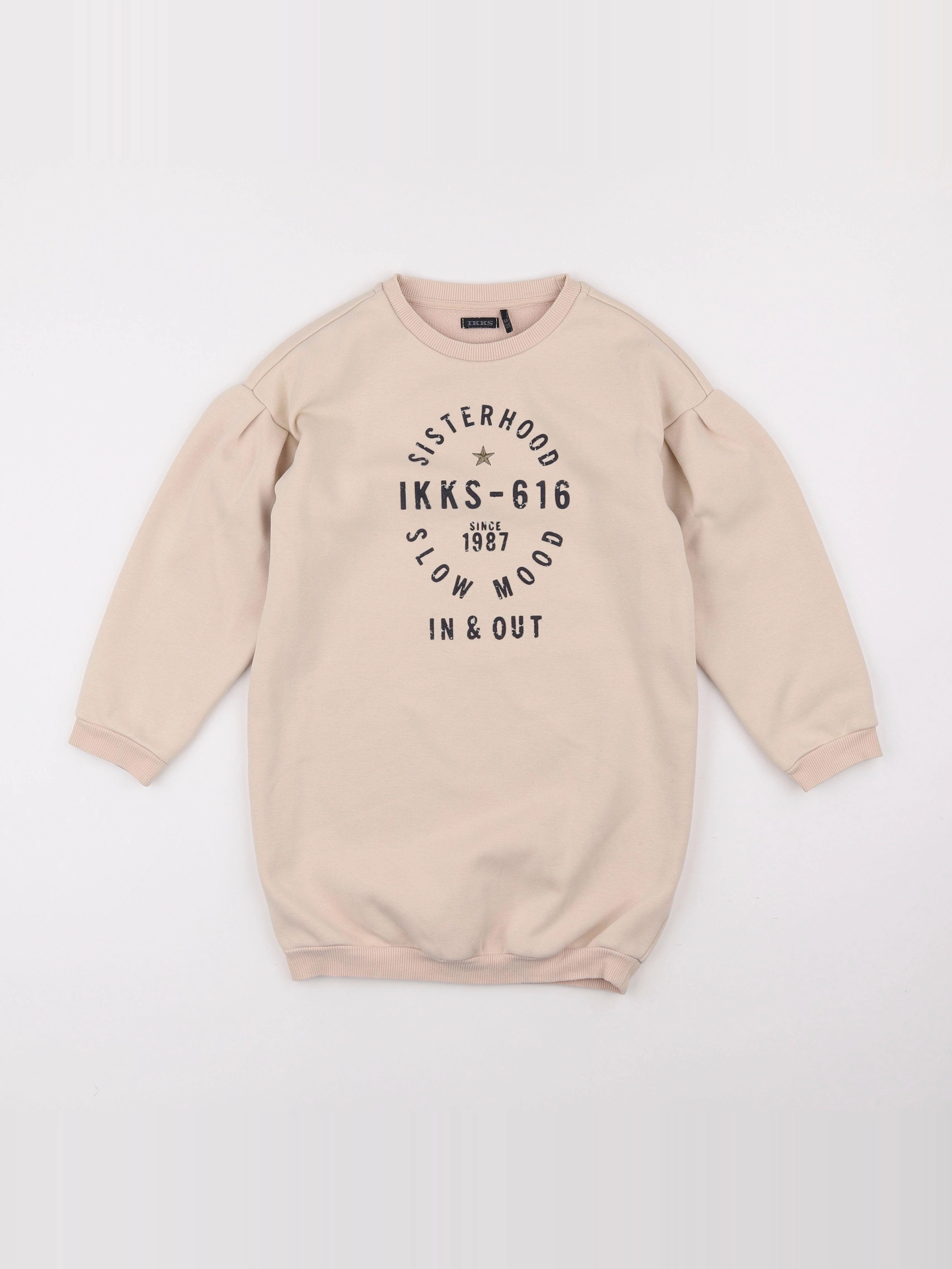 IKKS - robe beige - 8 ans