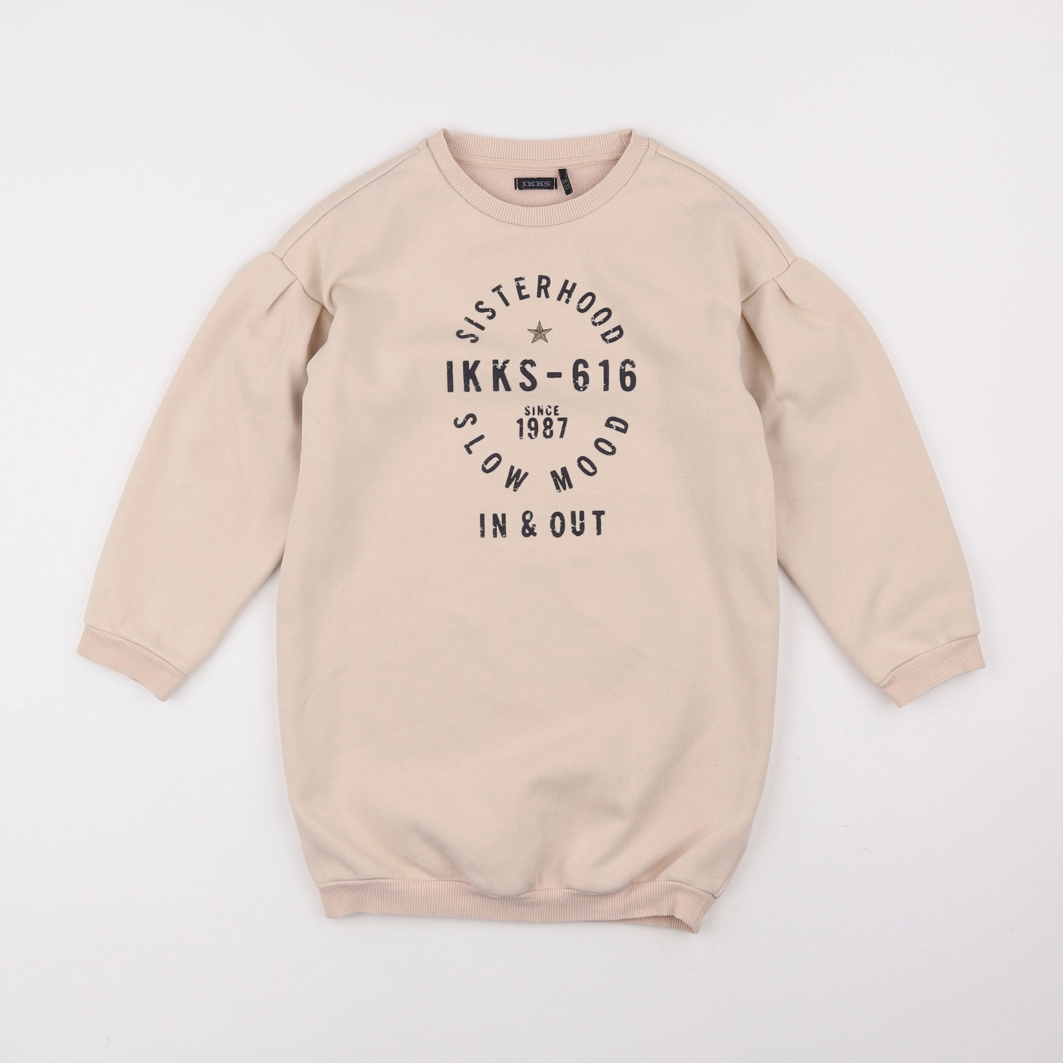 IKKS - robe beige - 8 ans