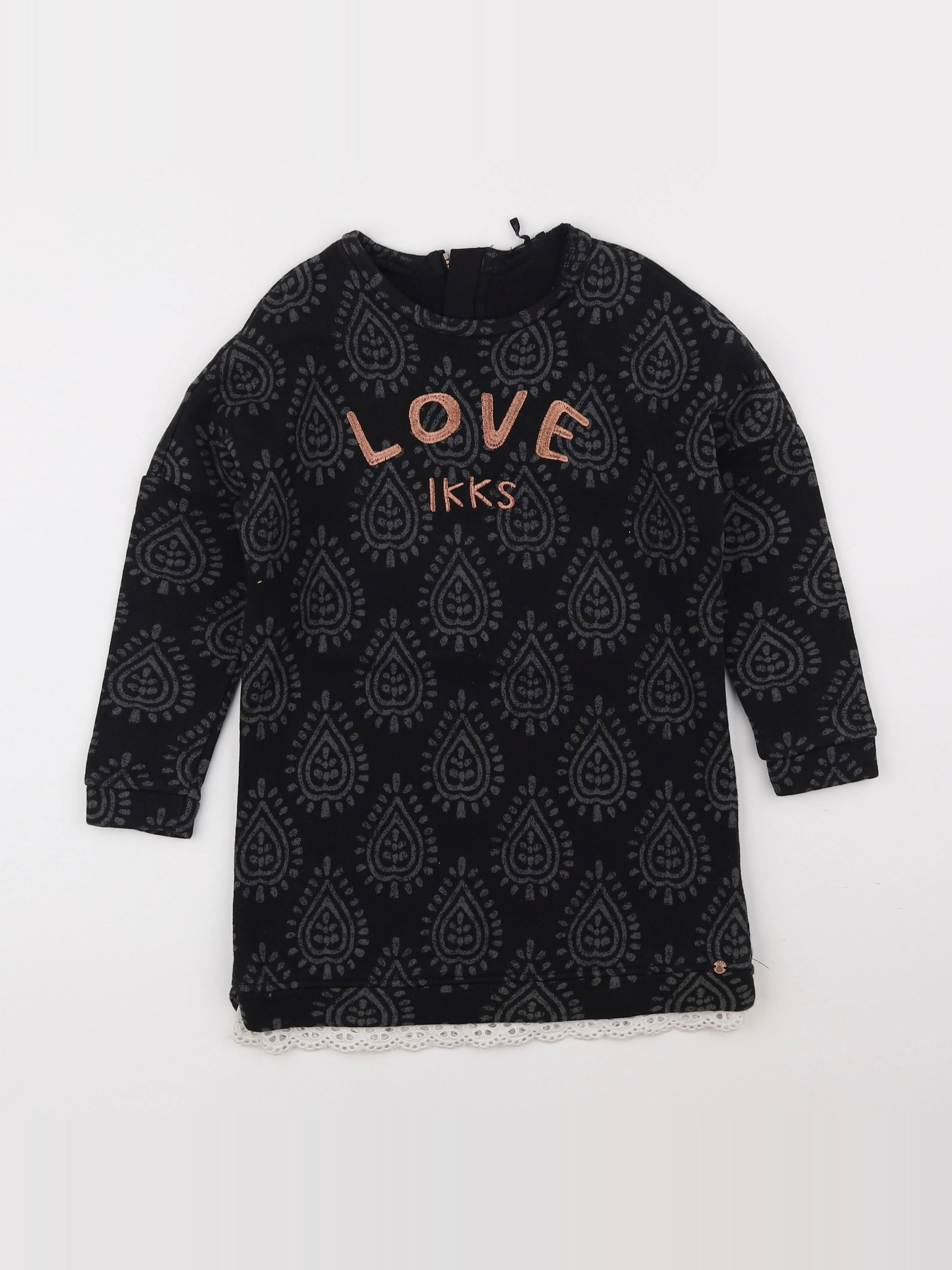 IKKS - robe noir - 6 ans