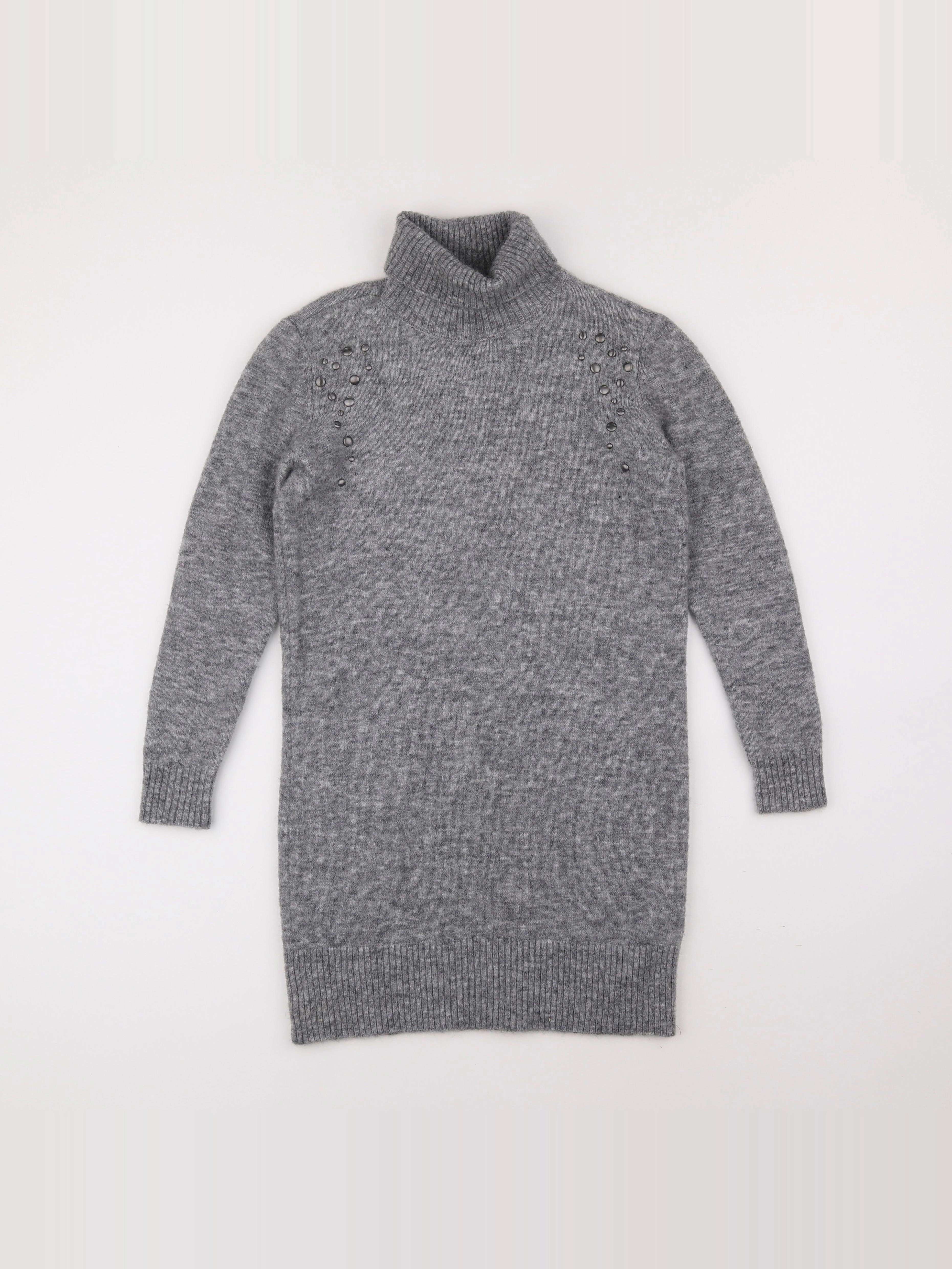 IKKS - robe gris - 10 ans