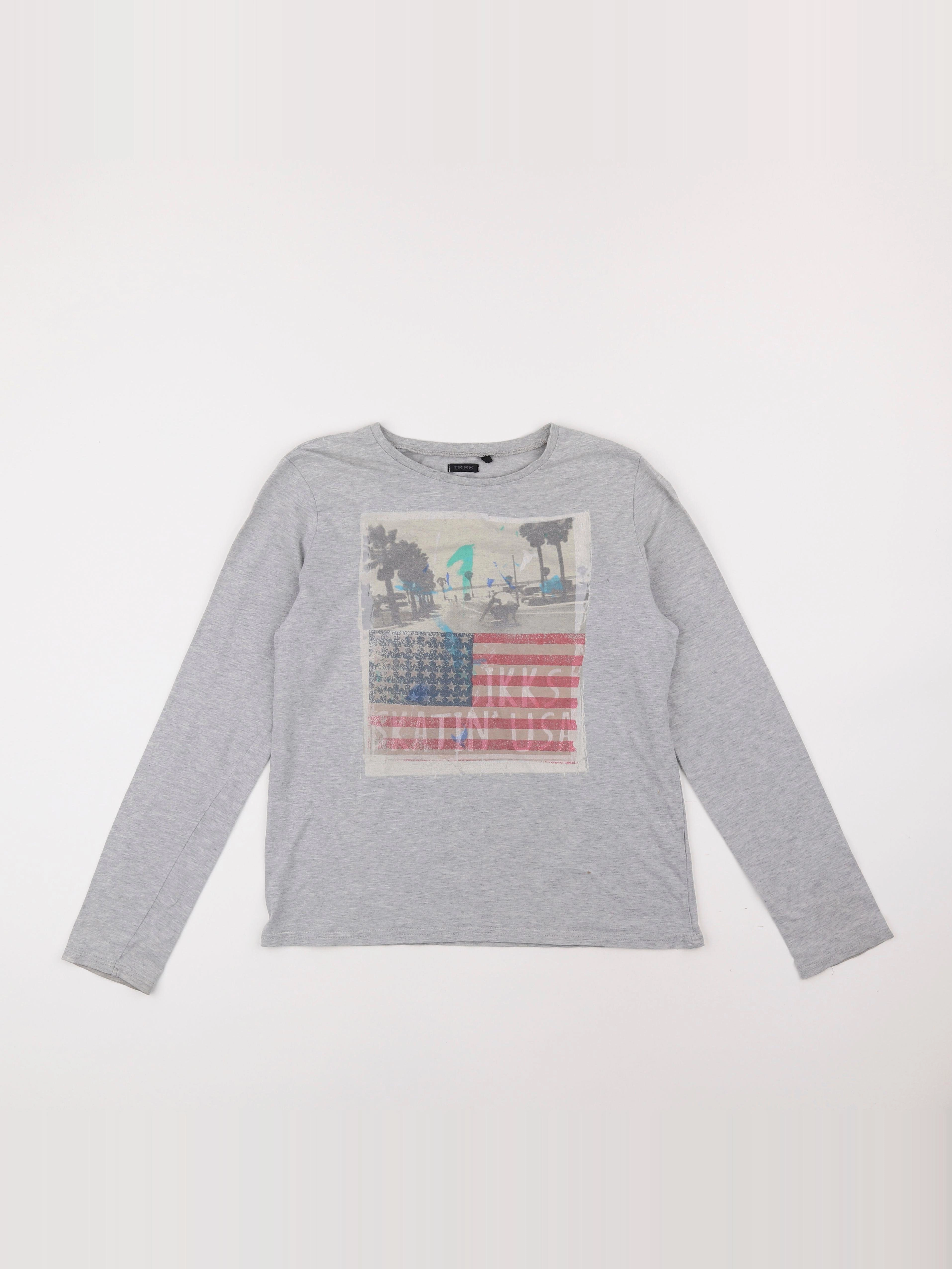 IKKS - tee-shirt gris - 14 ans