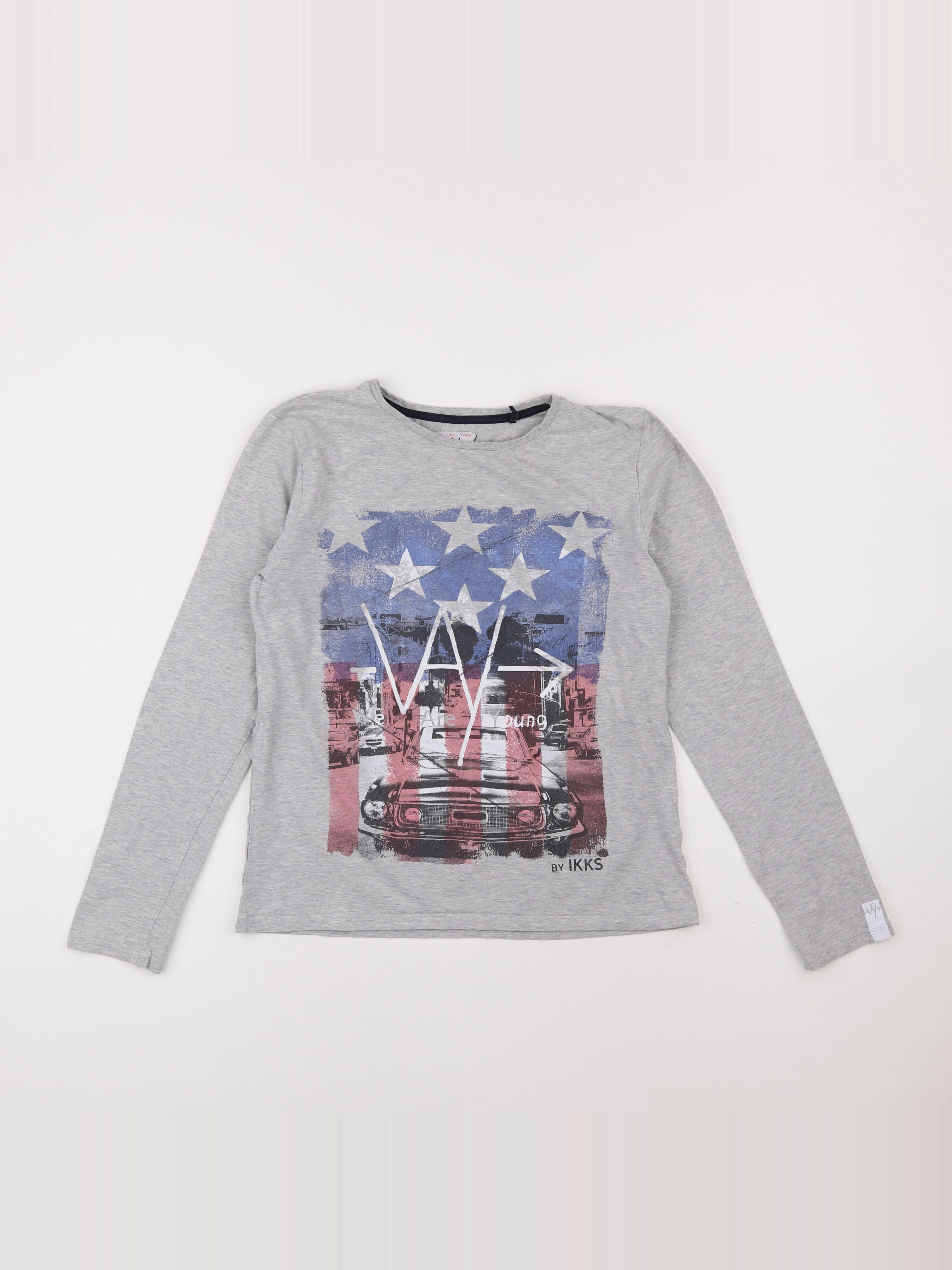 IKKS - tee-shirt gris - 14 ans