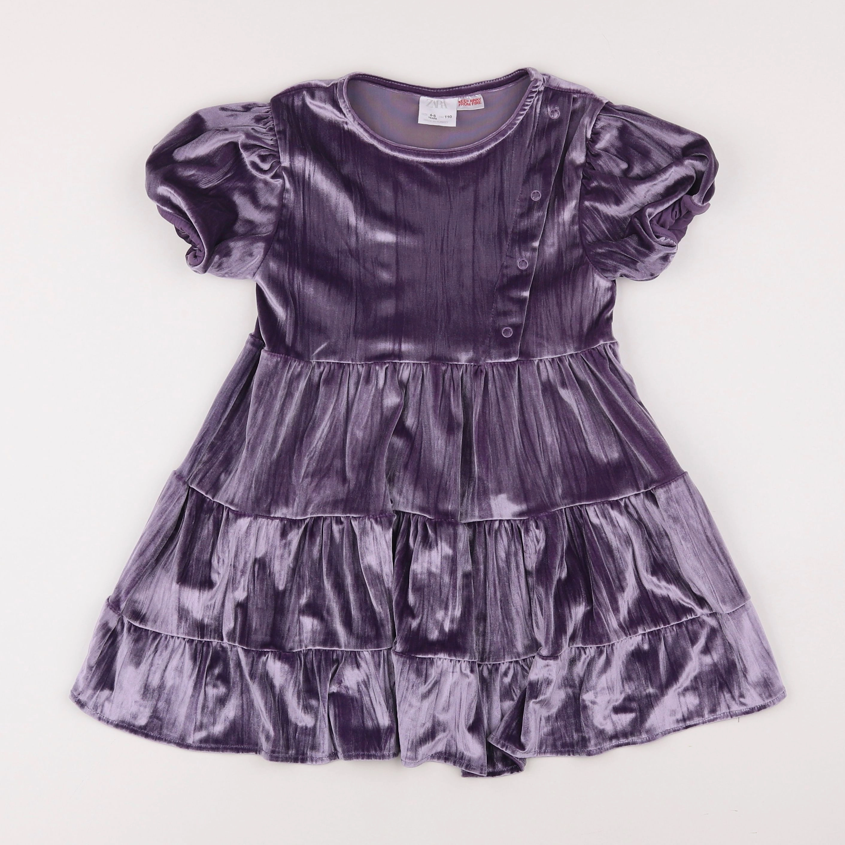 Zara - robe violet - 4/5 ans