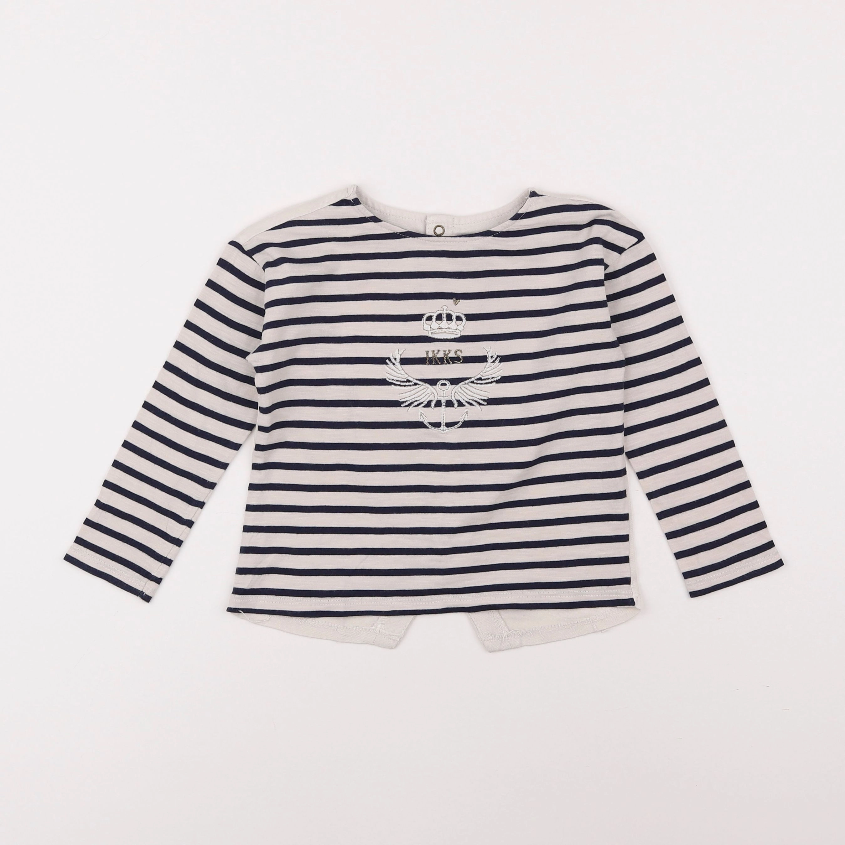 IKKS - tee-shirt beige, noir - 3 ans