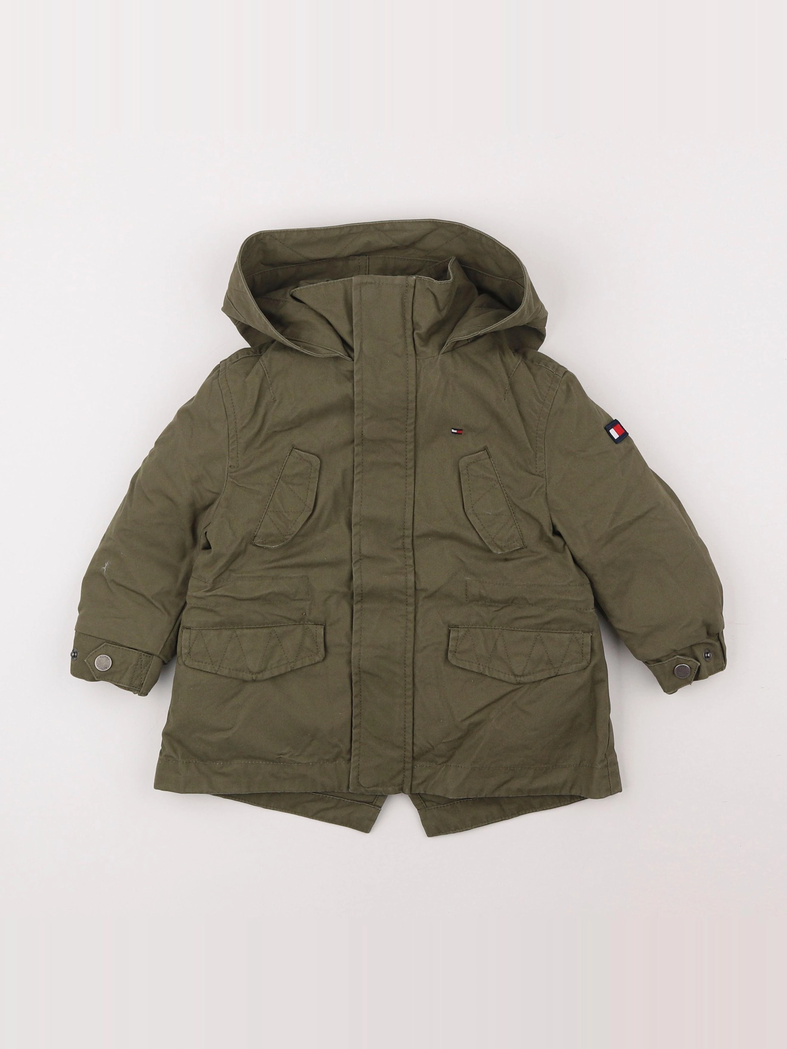 Tommy Hilfiger - parka vert - 9/12 mois