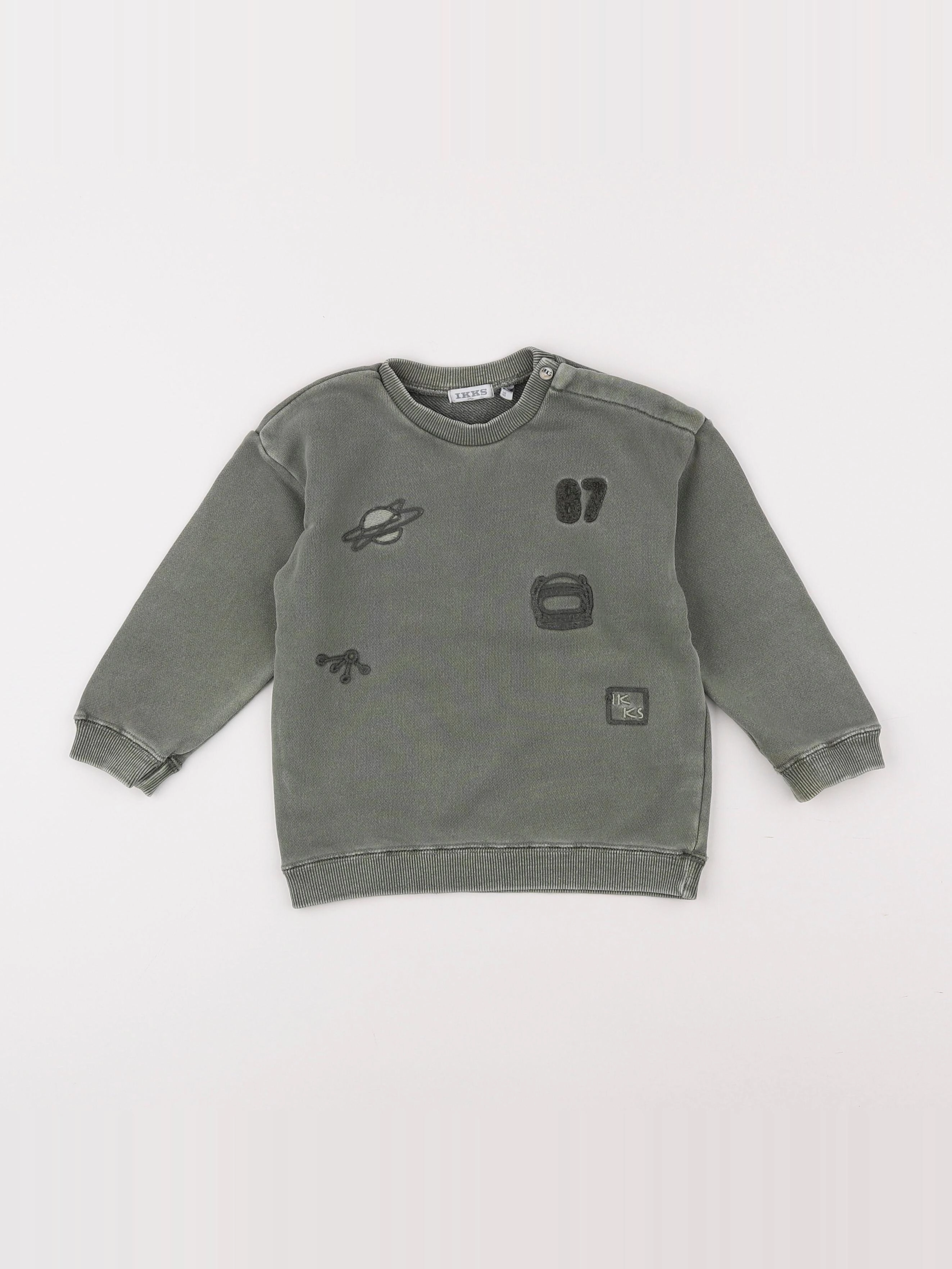 IKKS - sweat vert - 2 ans