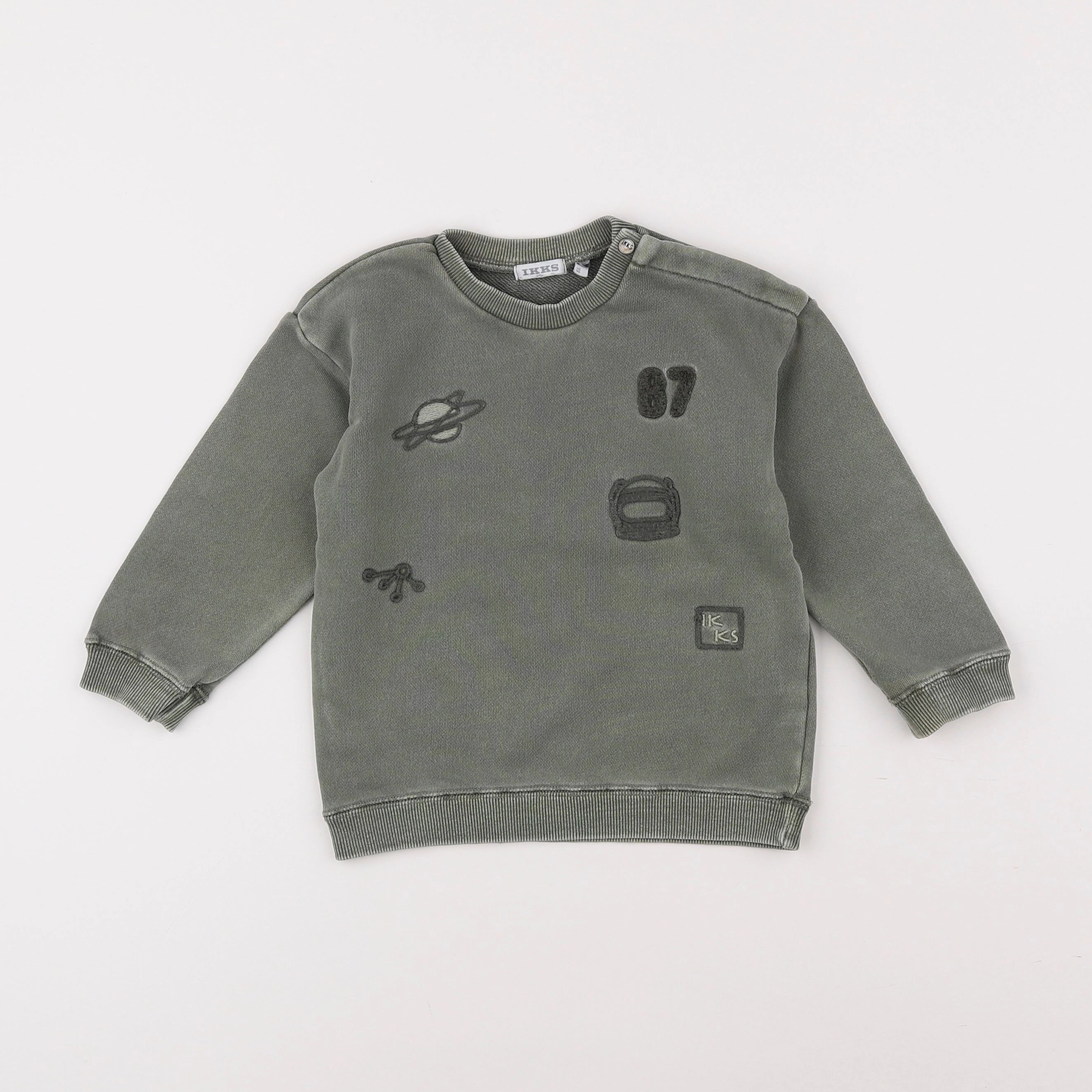 IKKS - sweat vert - 2 ans