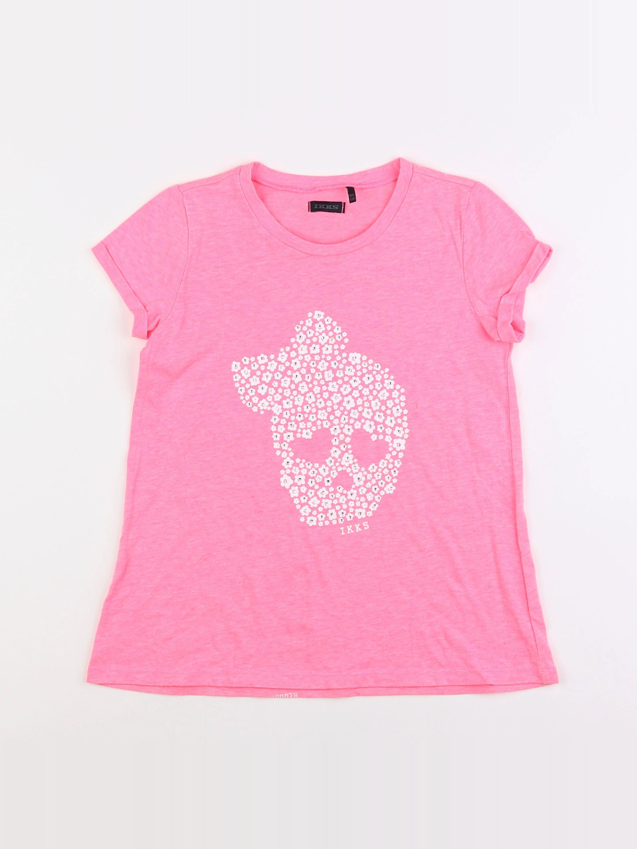 IKKS - tee-shirt rose - 10 ans