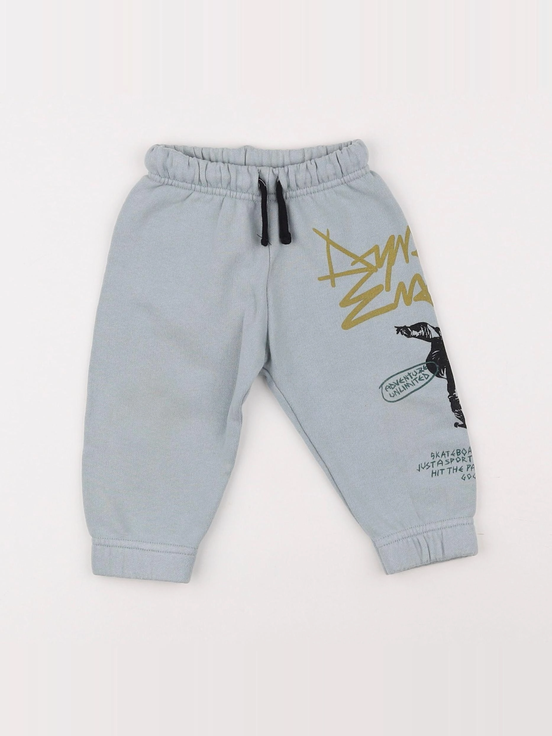Zara - jogging bleu - 9/12 mois