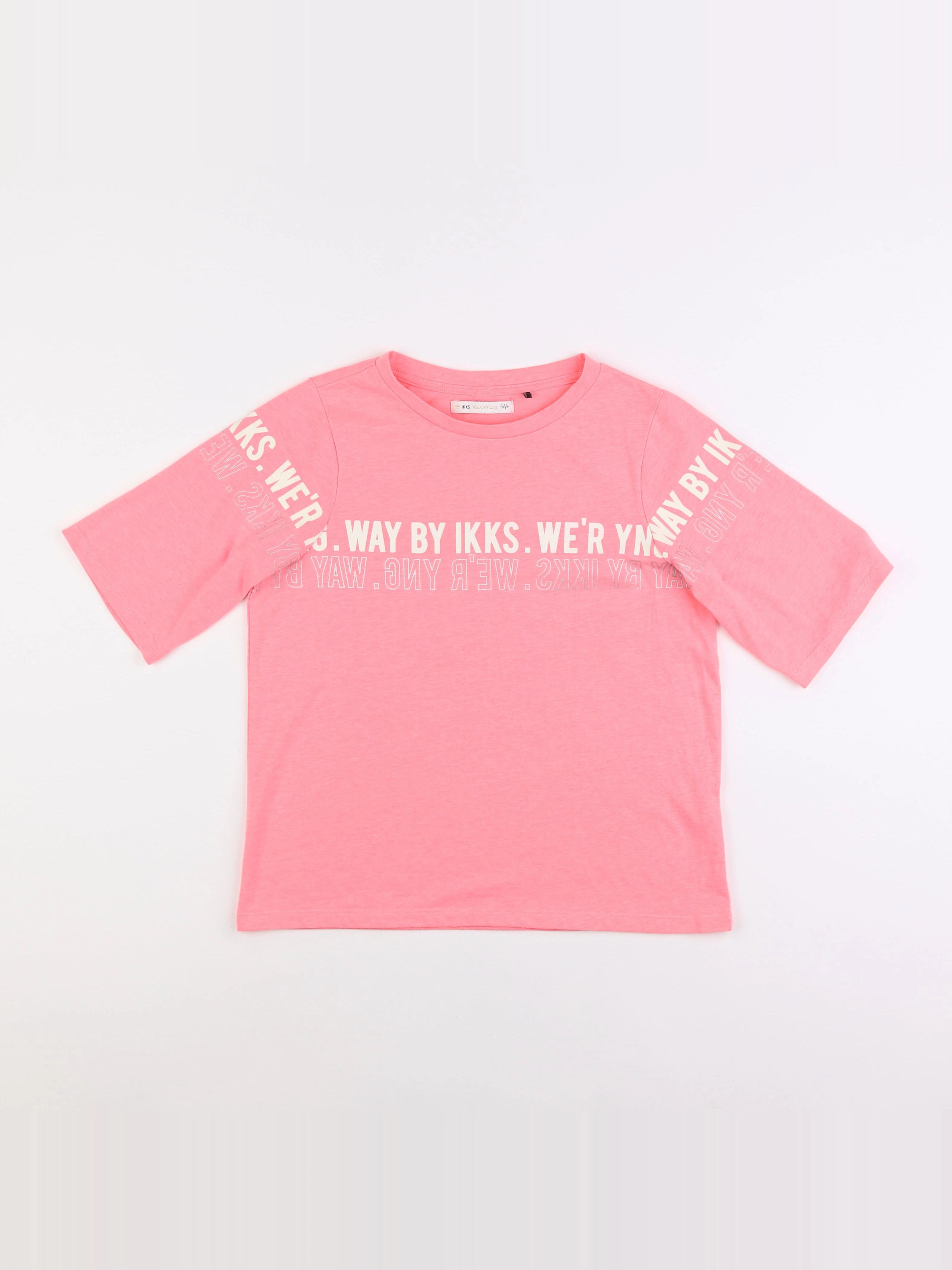 IKKS - tee-shirt rose - 12 ans