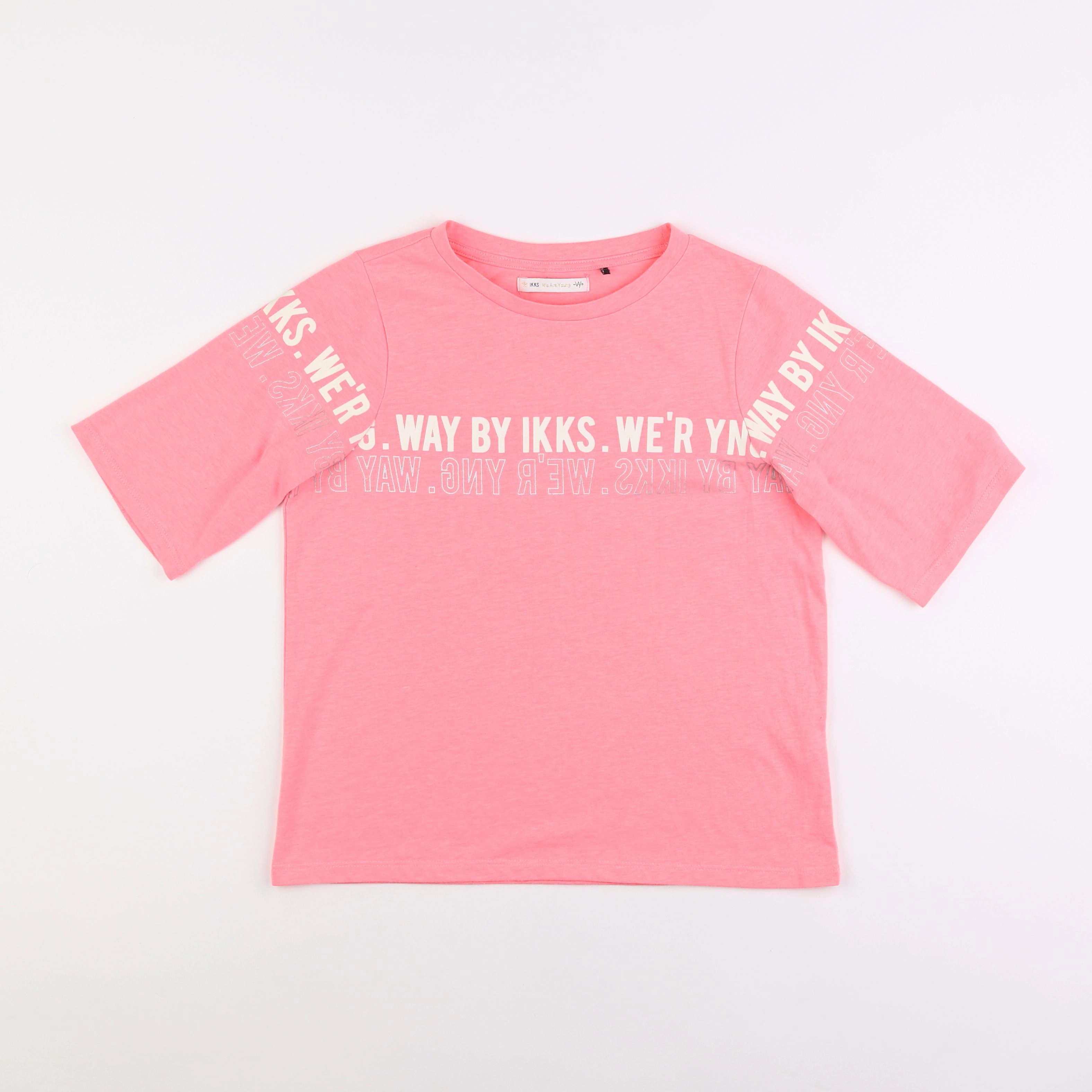 IKKS - tee-shirt rose - 12 ans
