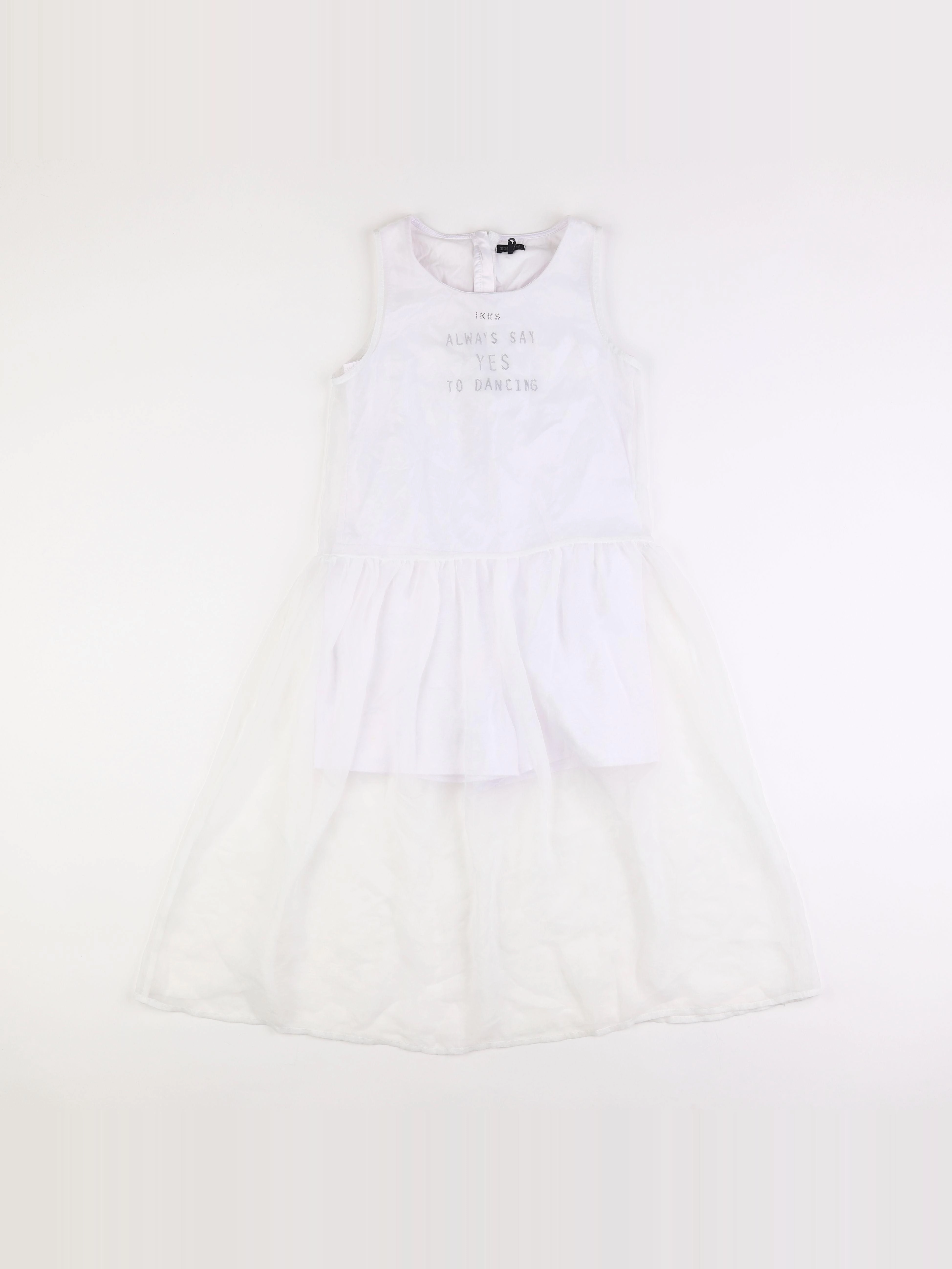 IKKS - robe blanc - 10 ans