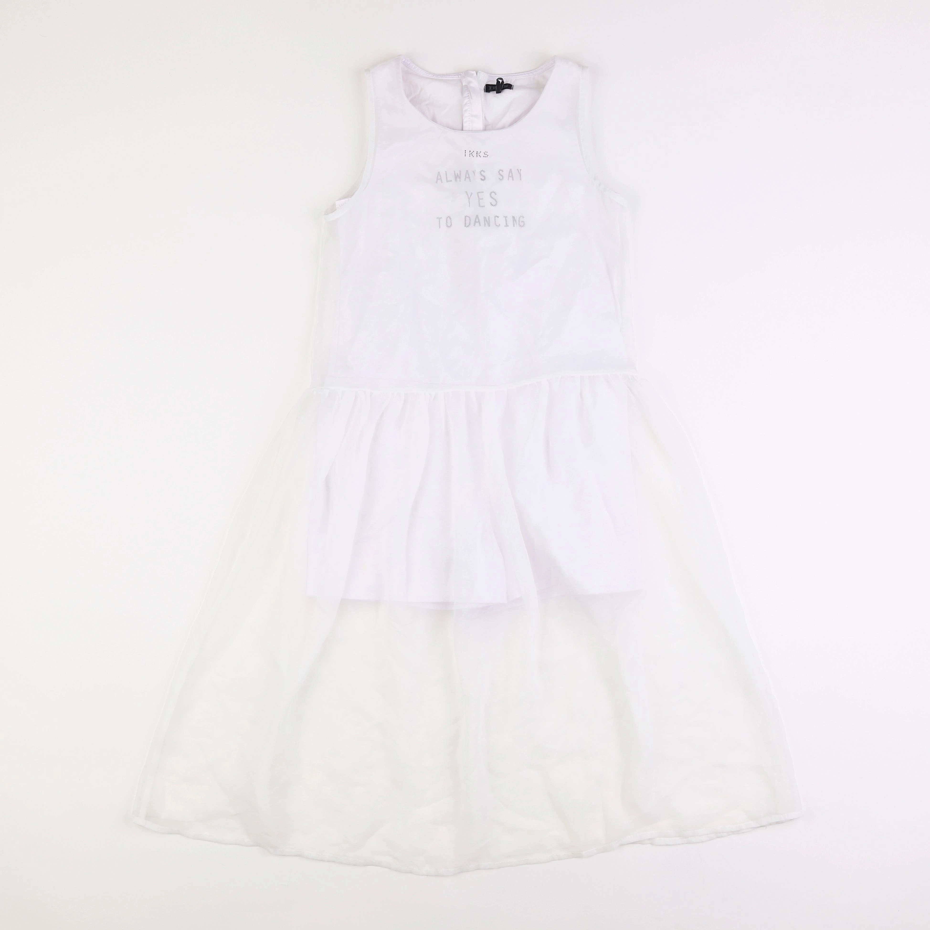 IKKS - robe blanc - 10 ans