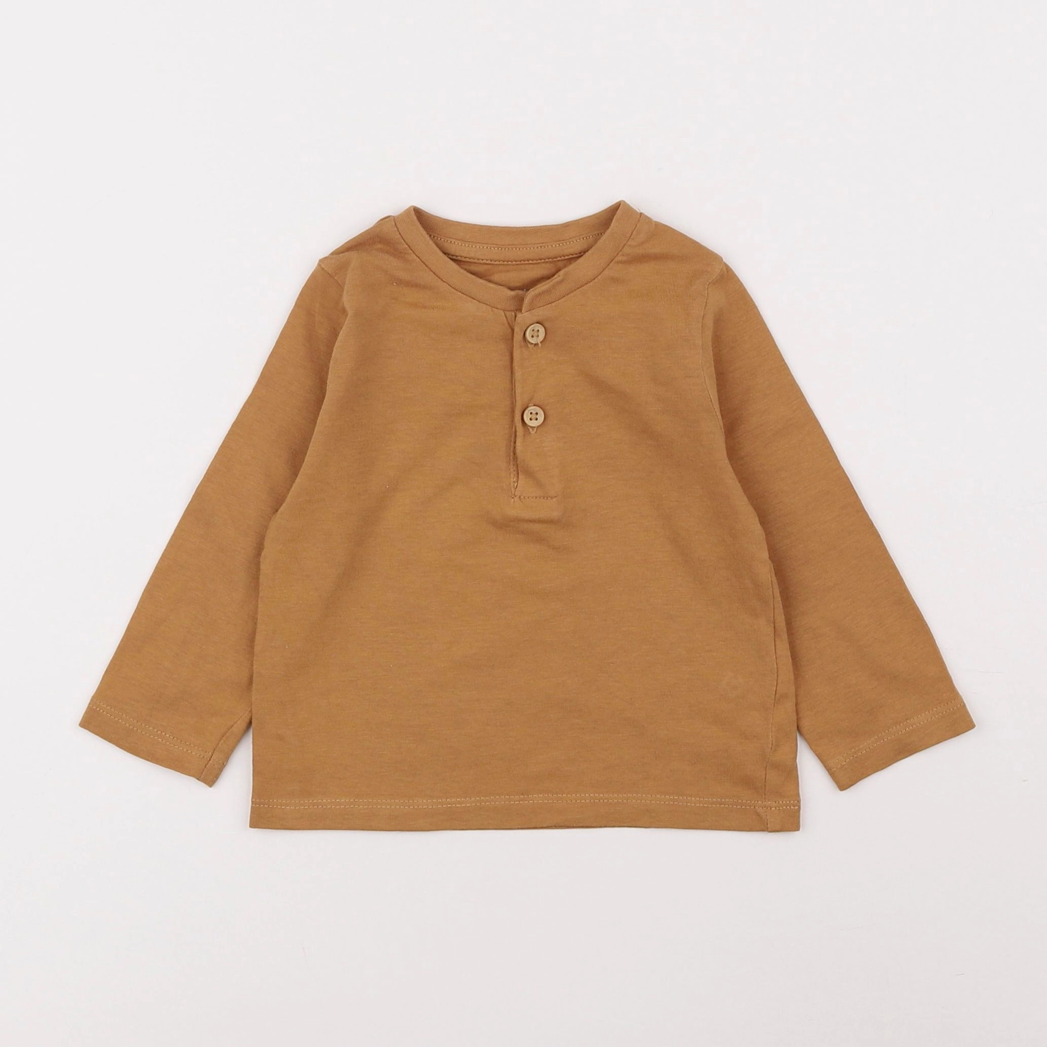 Vertbaudet - tee-shirt marron - 12 mois