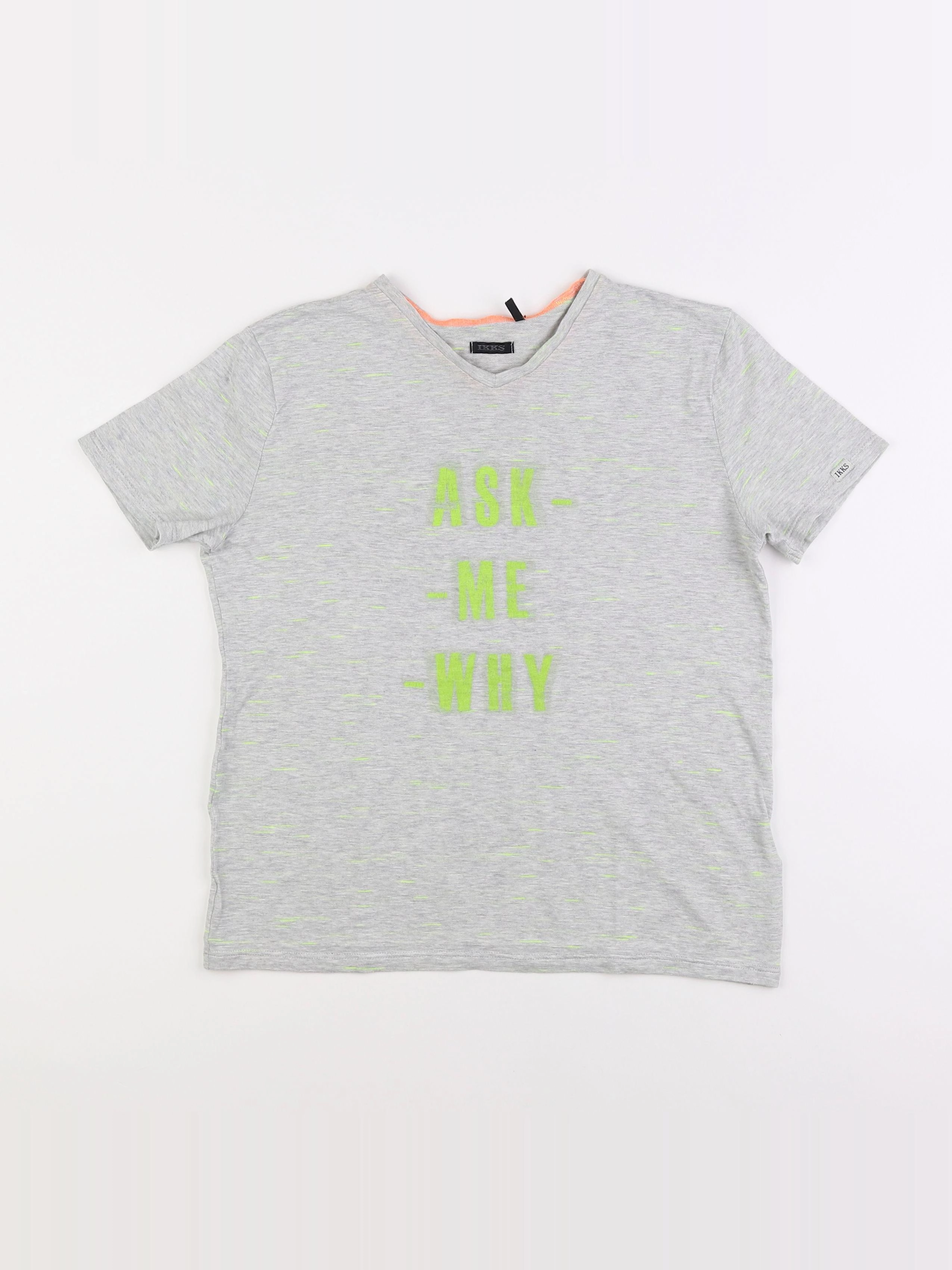 IKKS - tee-shirt gris - 12 ans