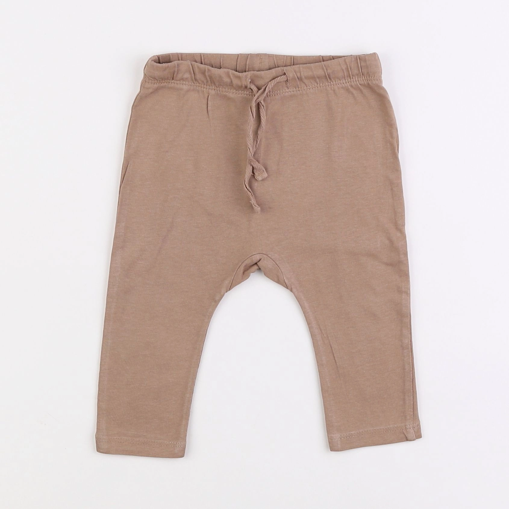 H&M - sarouel marron - 6/9 mois