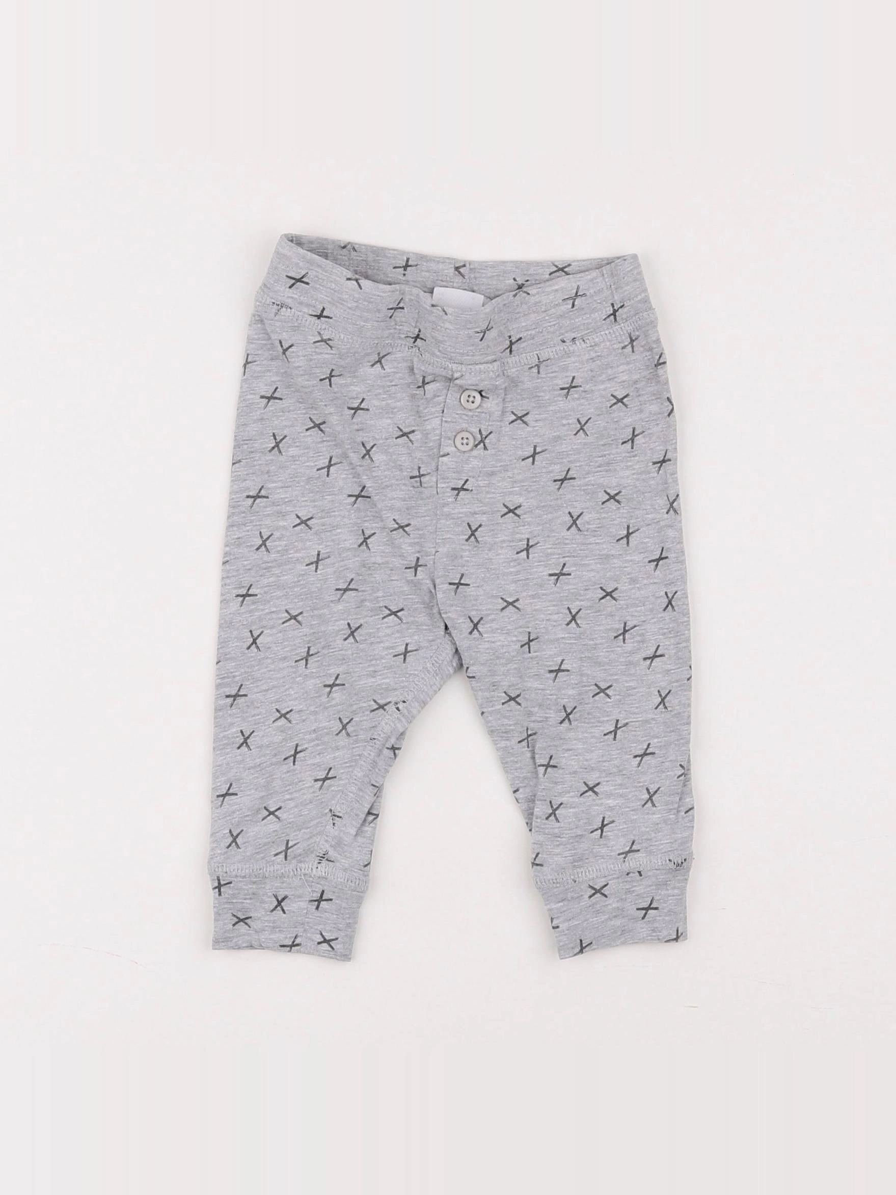 La Redoute - legging gris - 9 mois