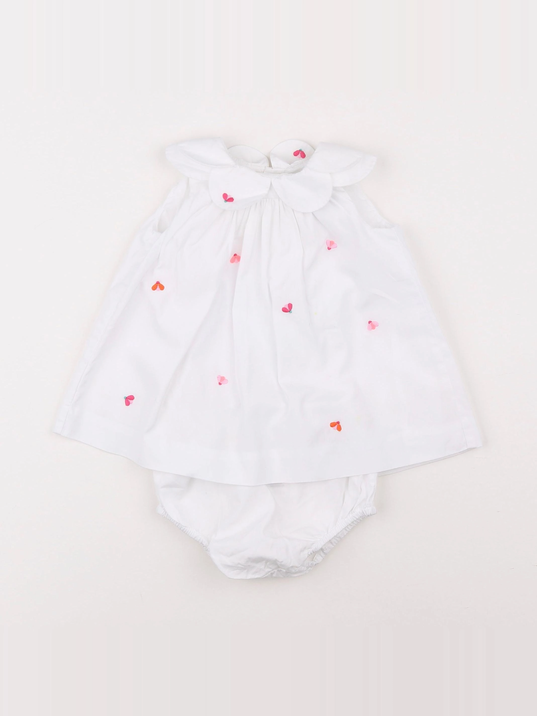 Jacadi - robe blanc - 6 mois