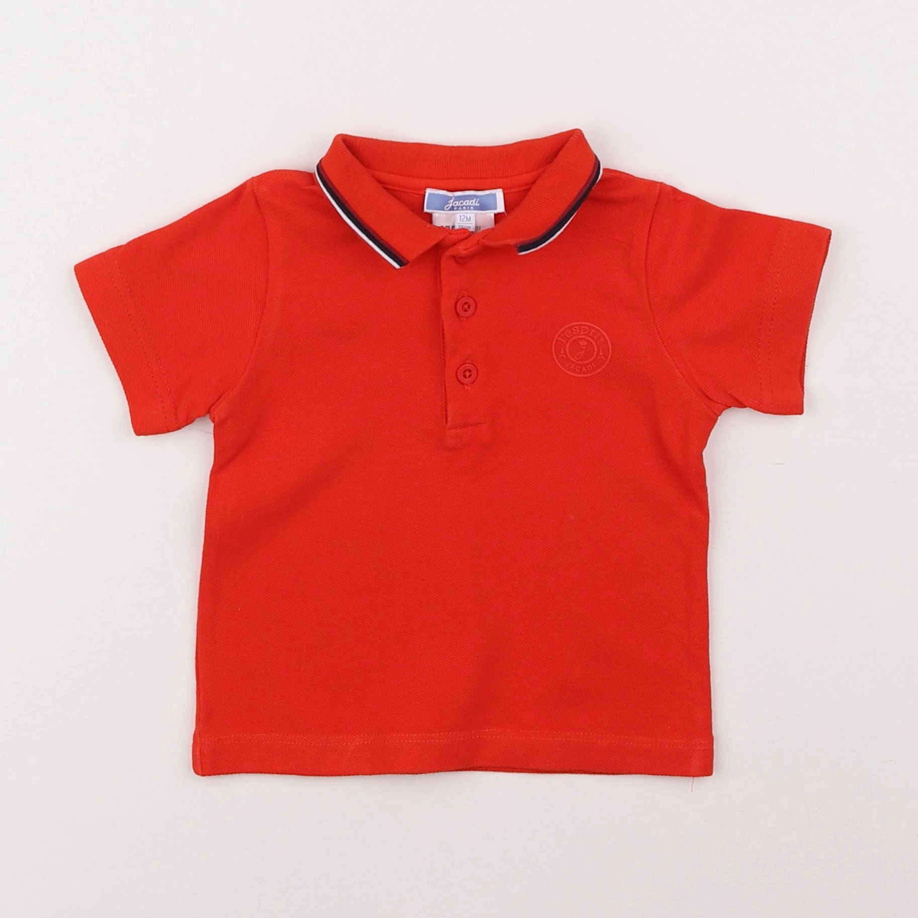 Jacadi - polo rouge - 12 mois