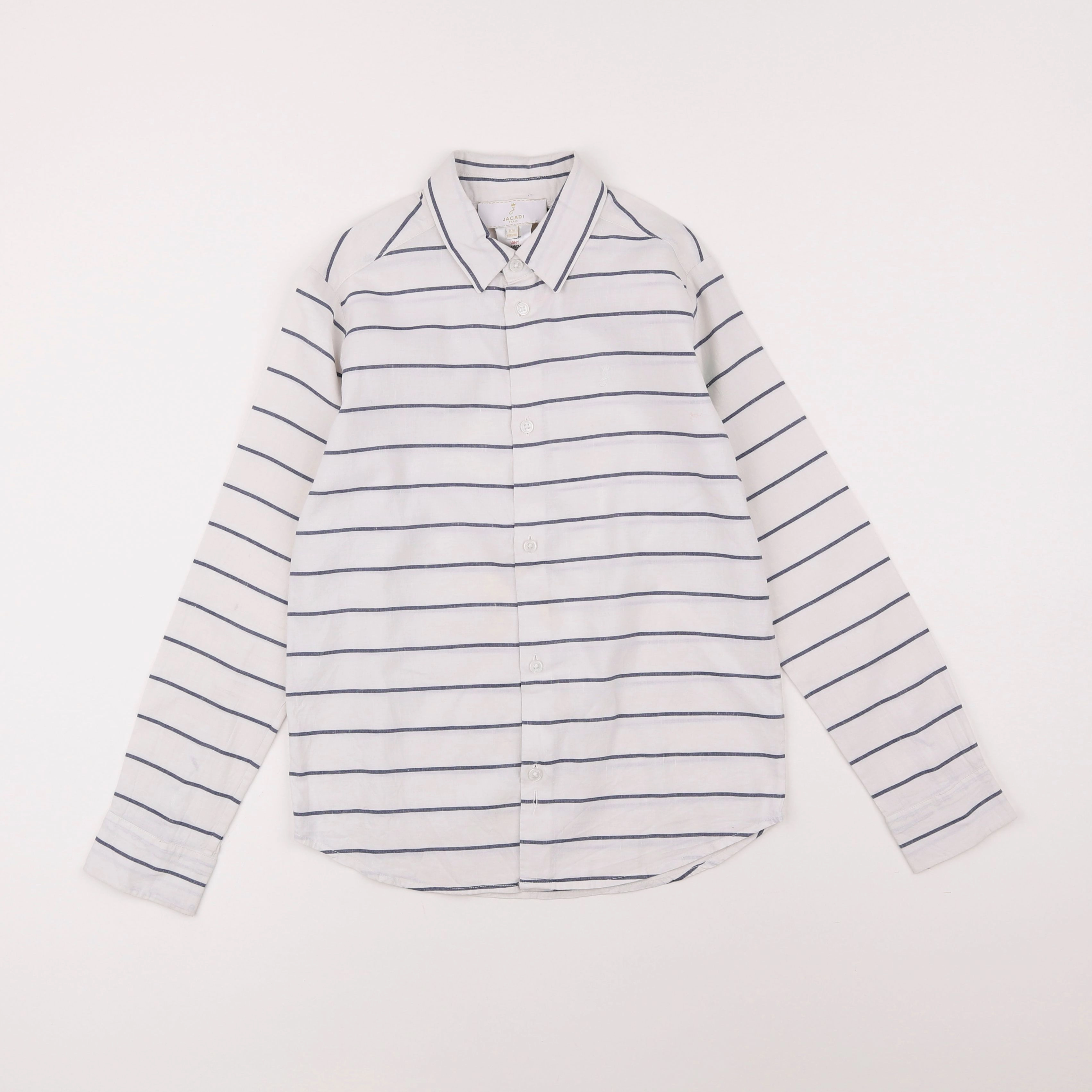 Jacadi - chemise blanc, bleu - 10 ans