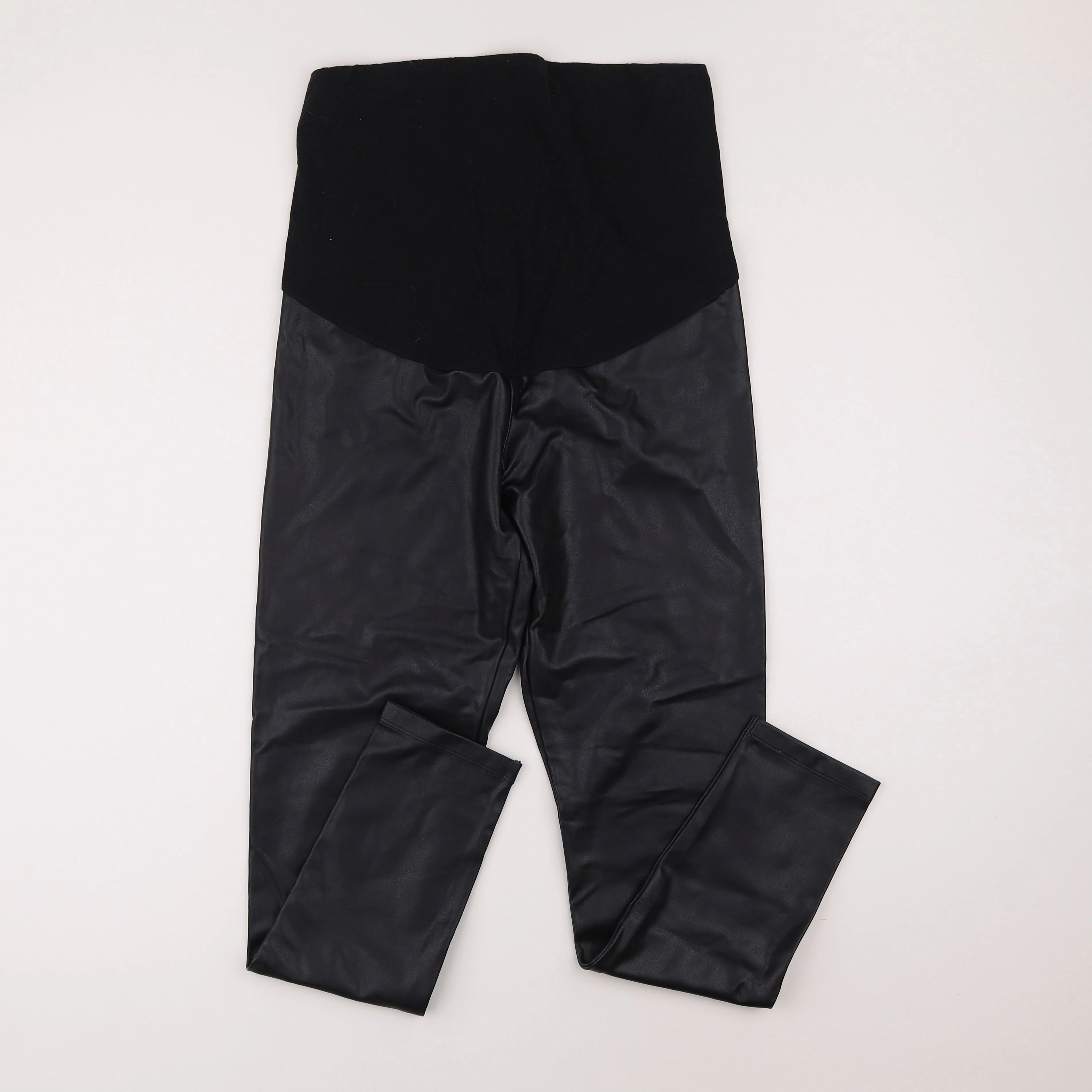 Calzedonia Maternité - legging grossesse simili cuir noir - l