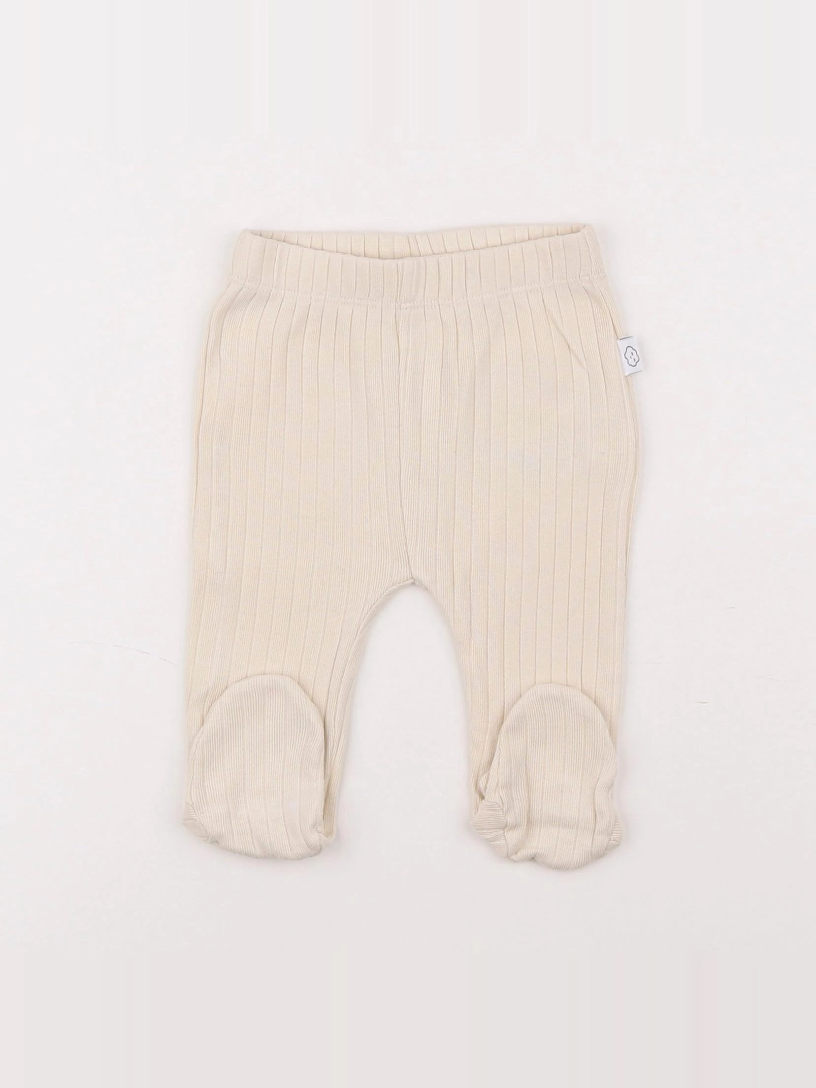 Vertbaudet - legging beige - 3 mois