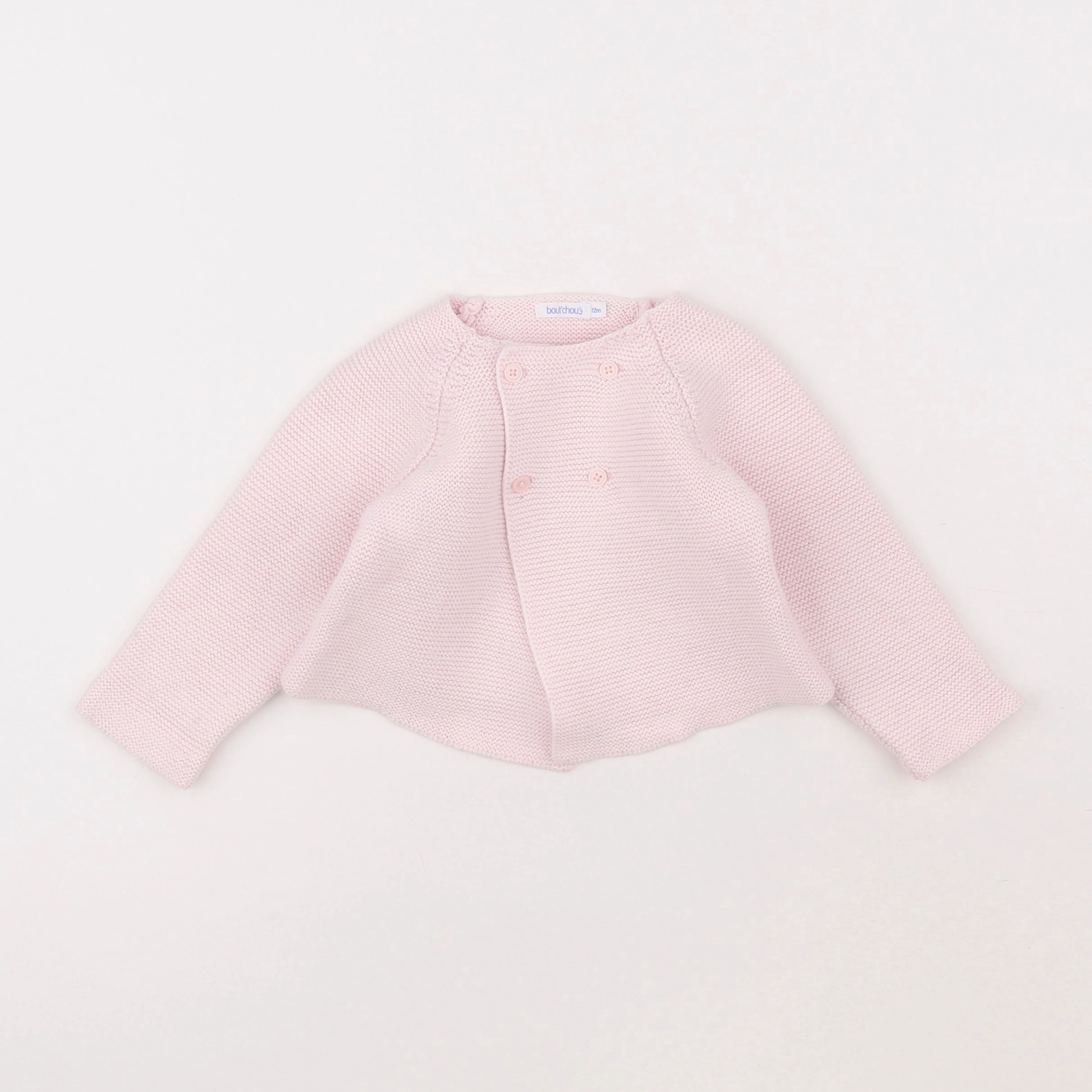 Boutchou - gilet rose - 12 mois