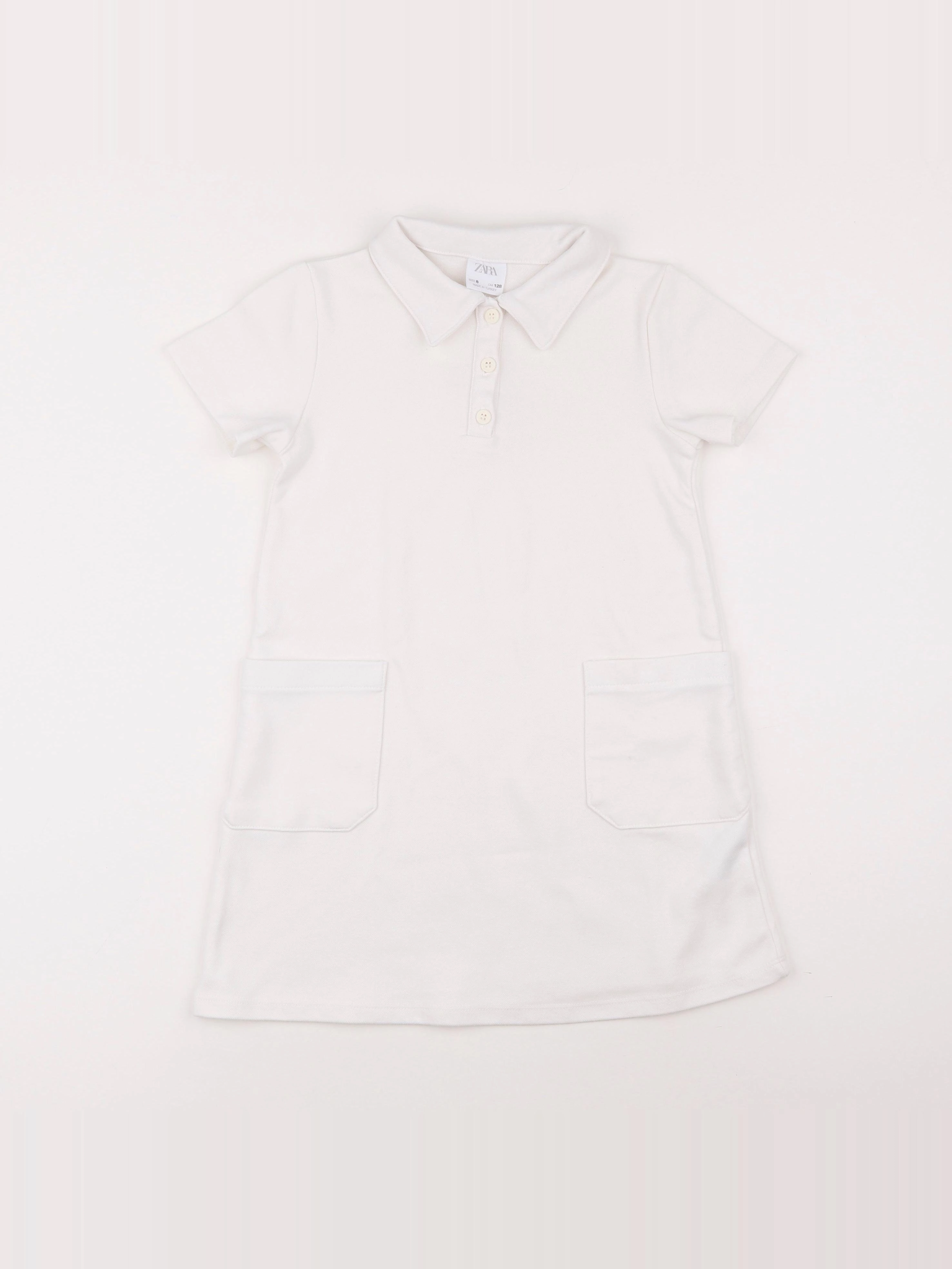 Zara - robe blanc - 8 ans