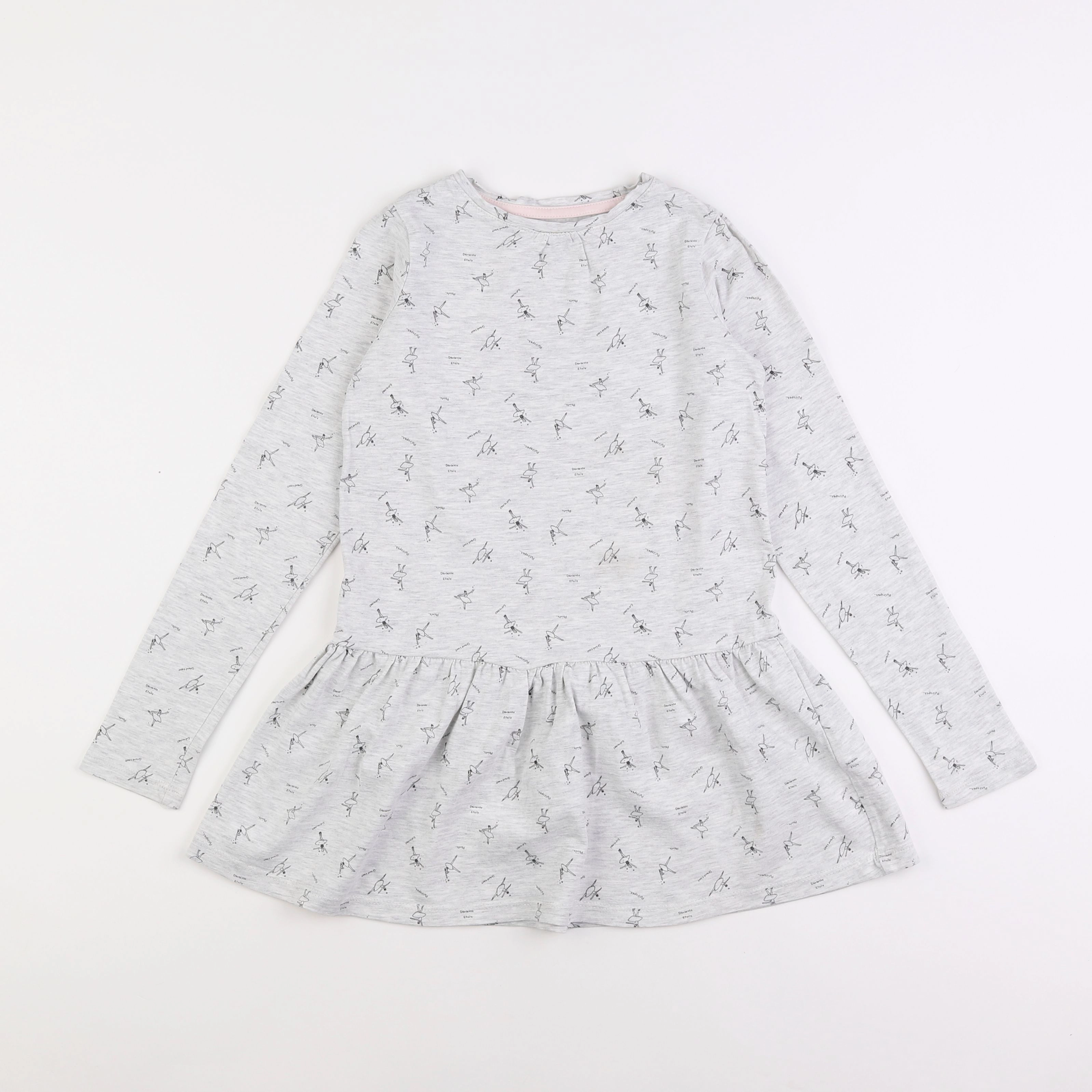 Vertbaudet - robe gris - 10 ans