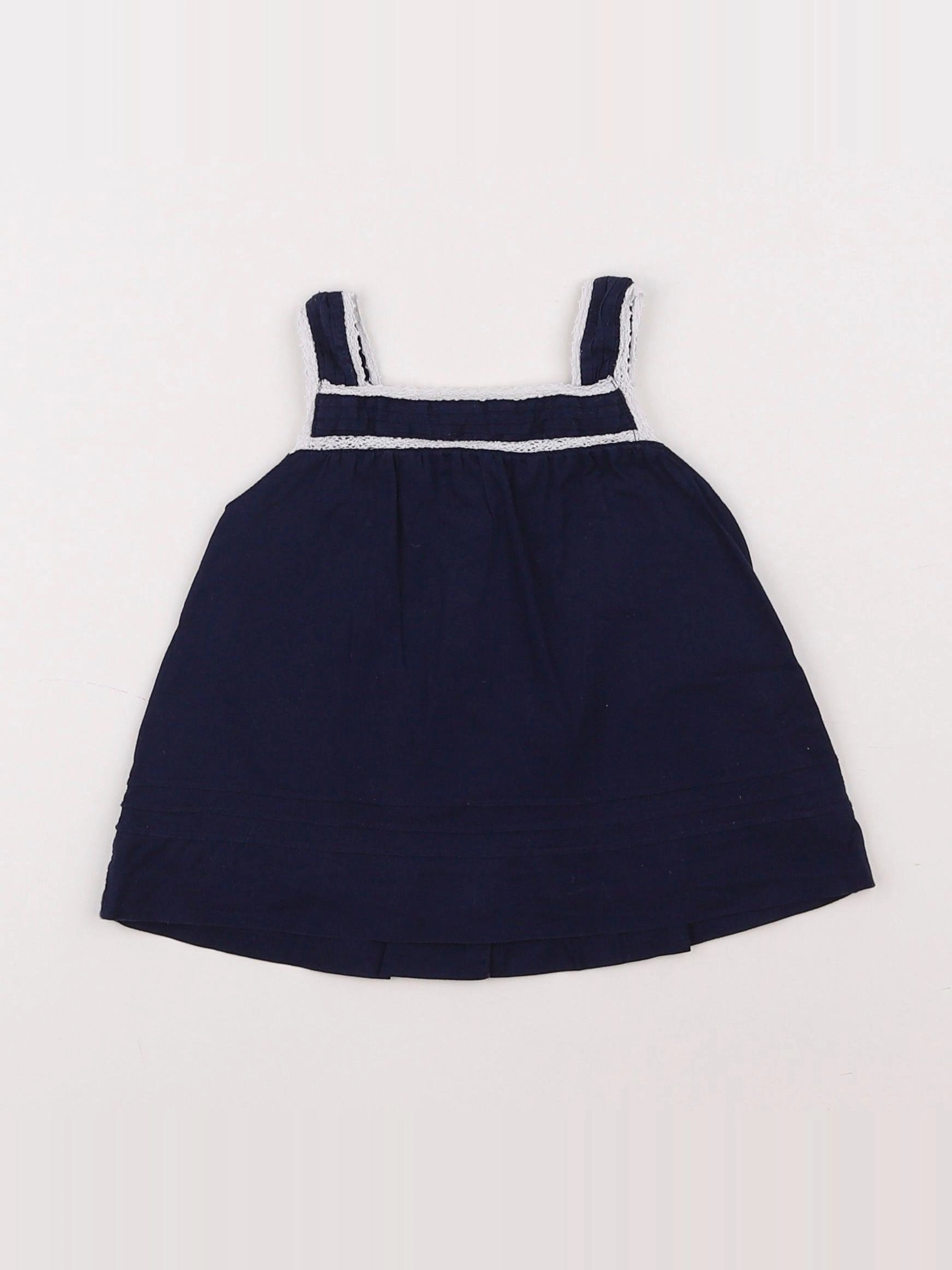 Boutchou - blouse bleu - 9 mois