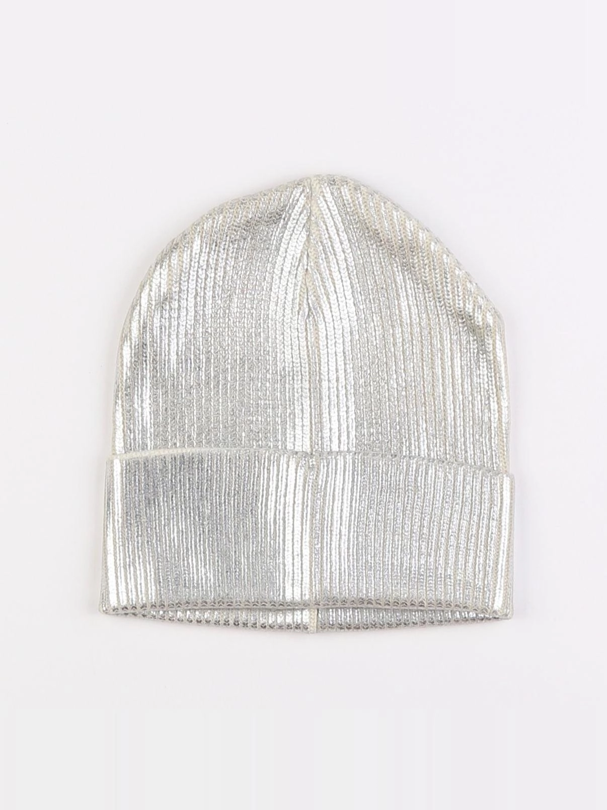 H&M - bonnet argent - 8/11 ans