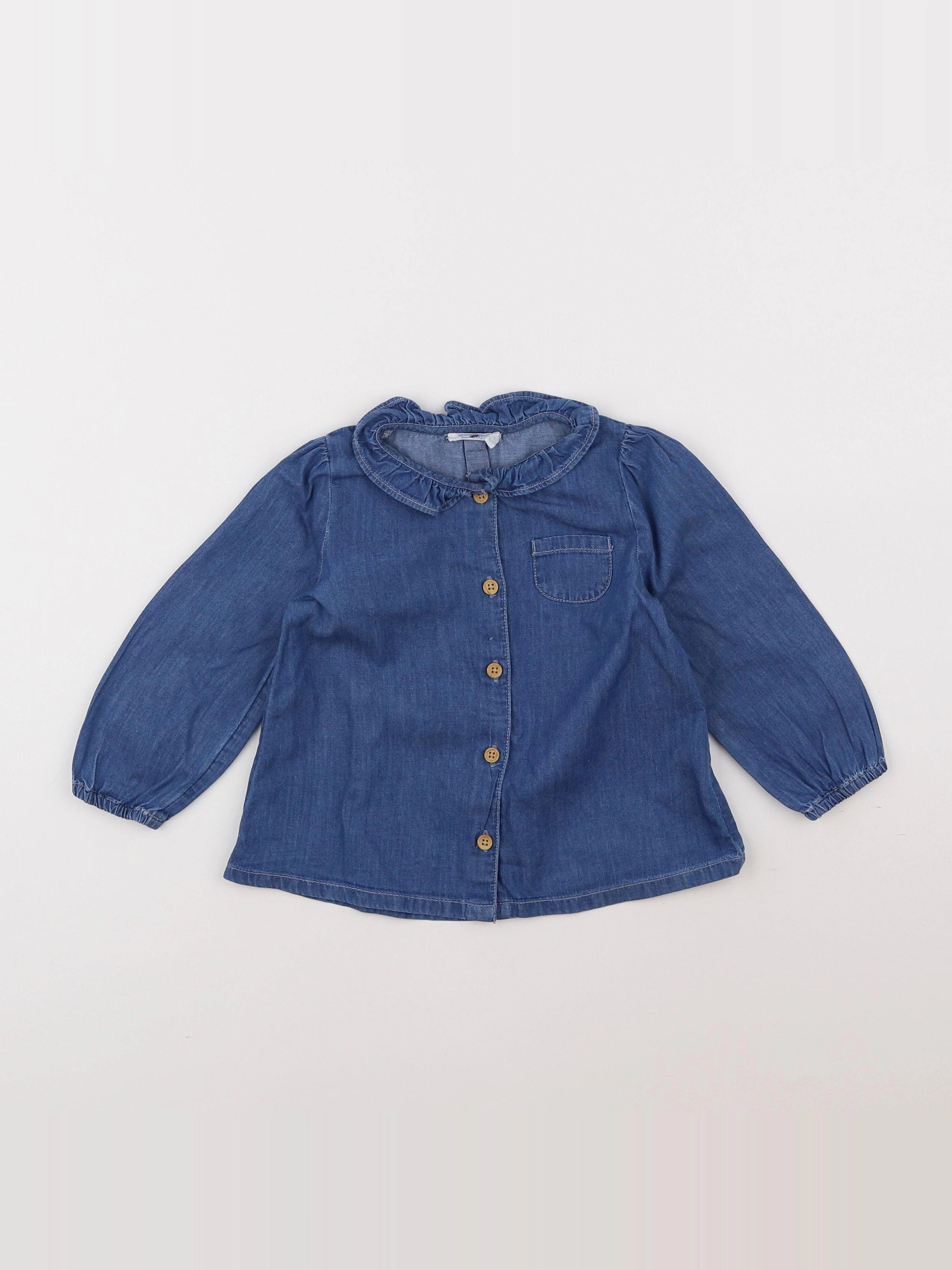 Boutchou - blouse bleu - 18 mois