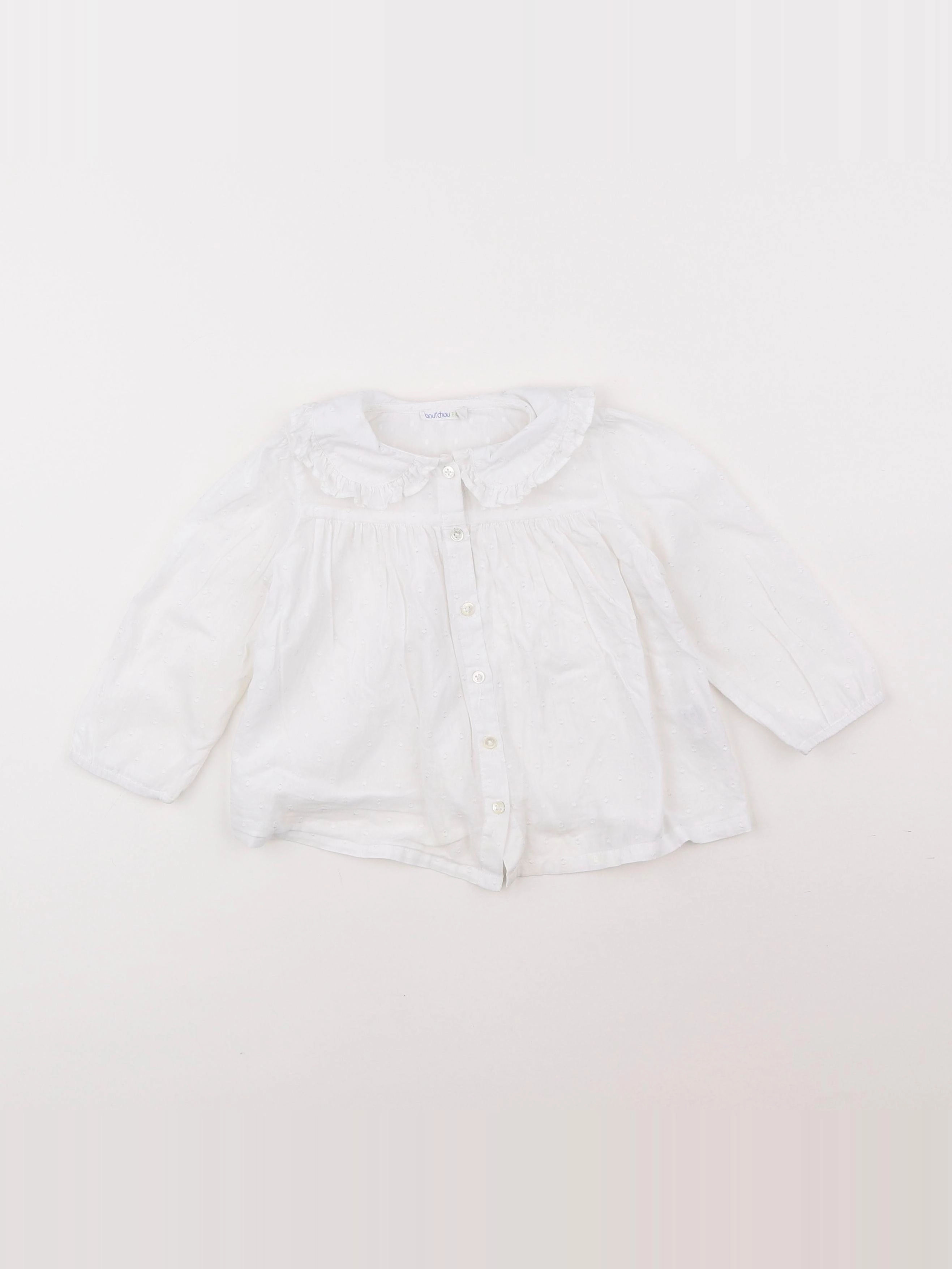 Boutchou - blouse blanc - 18 mois