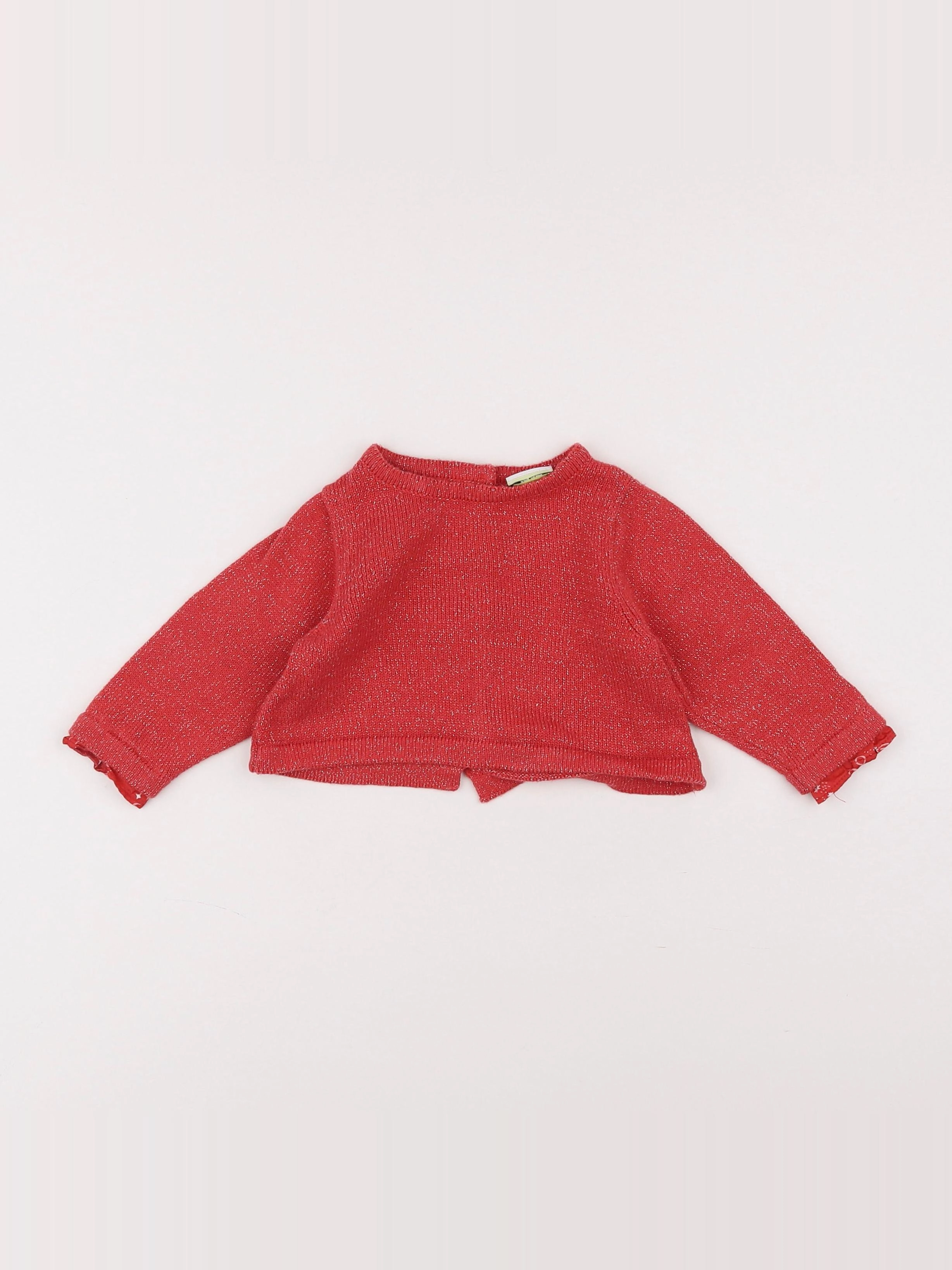 Tape à l'oeil - pull rouge - 9 mois