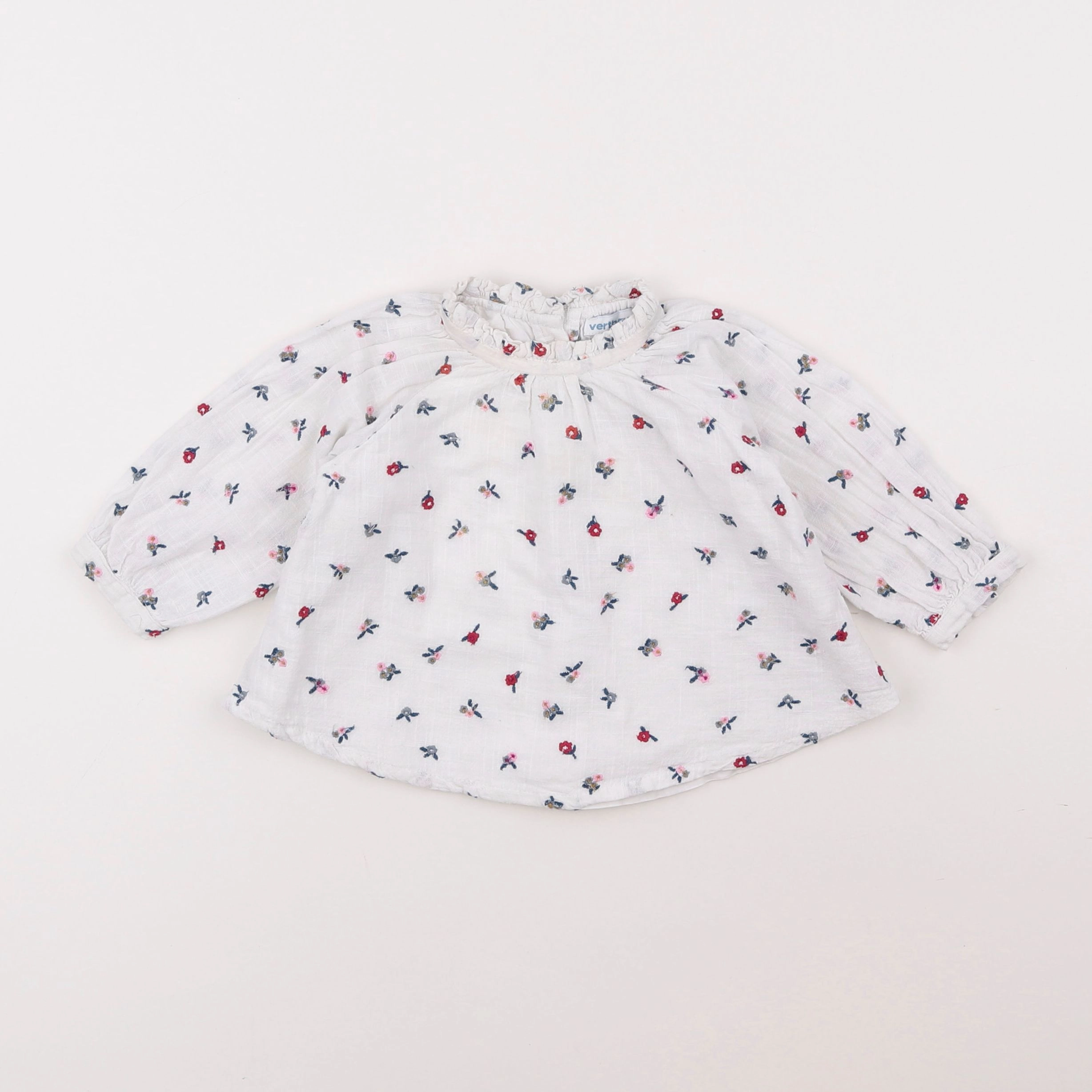 Vertbaudet - blouse blanc - 6 mois