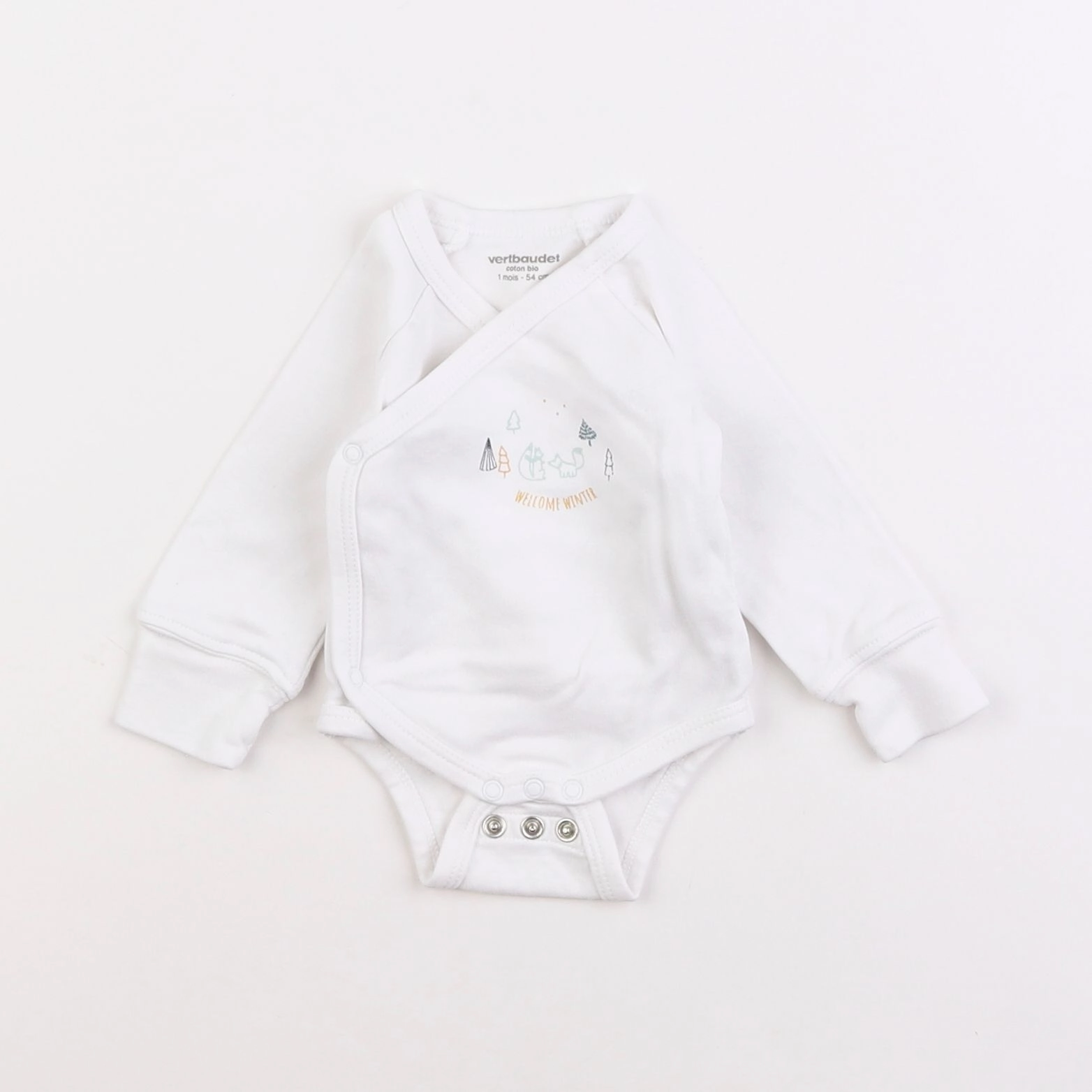 Vertbaudet - body blanc - 1 mois