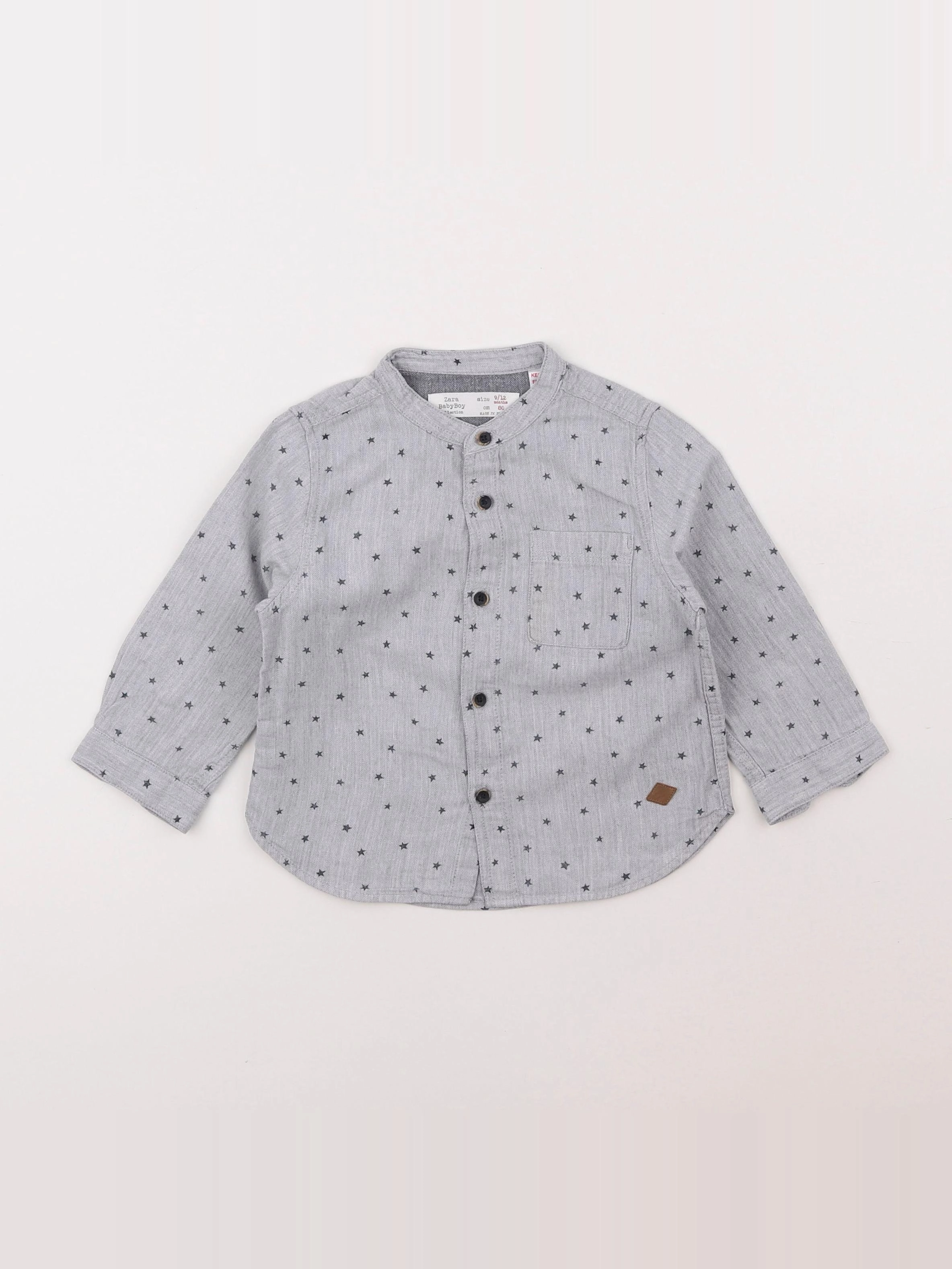 Zara - chemise gris - 9/12 mois
