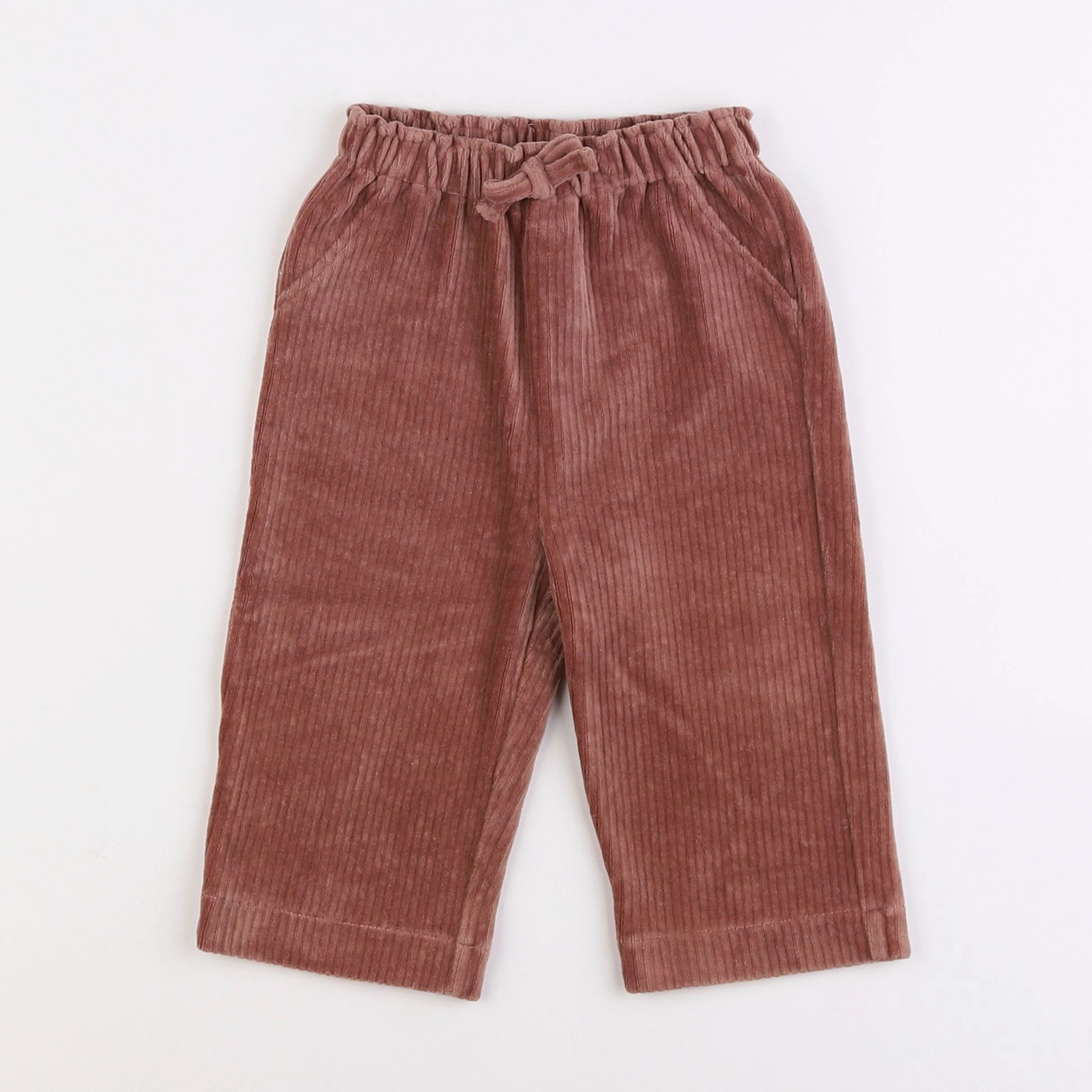 Vertbaudet - pantalon marron - 12 mois