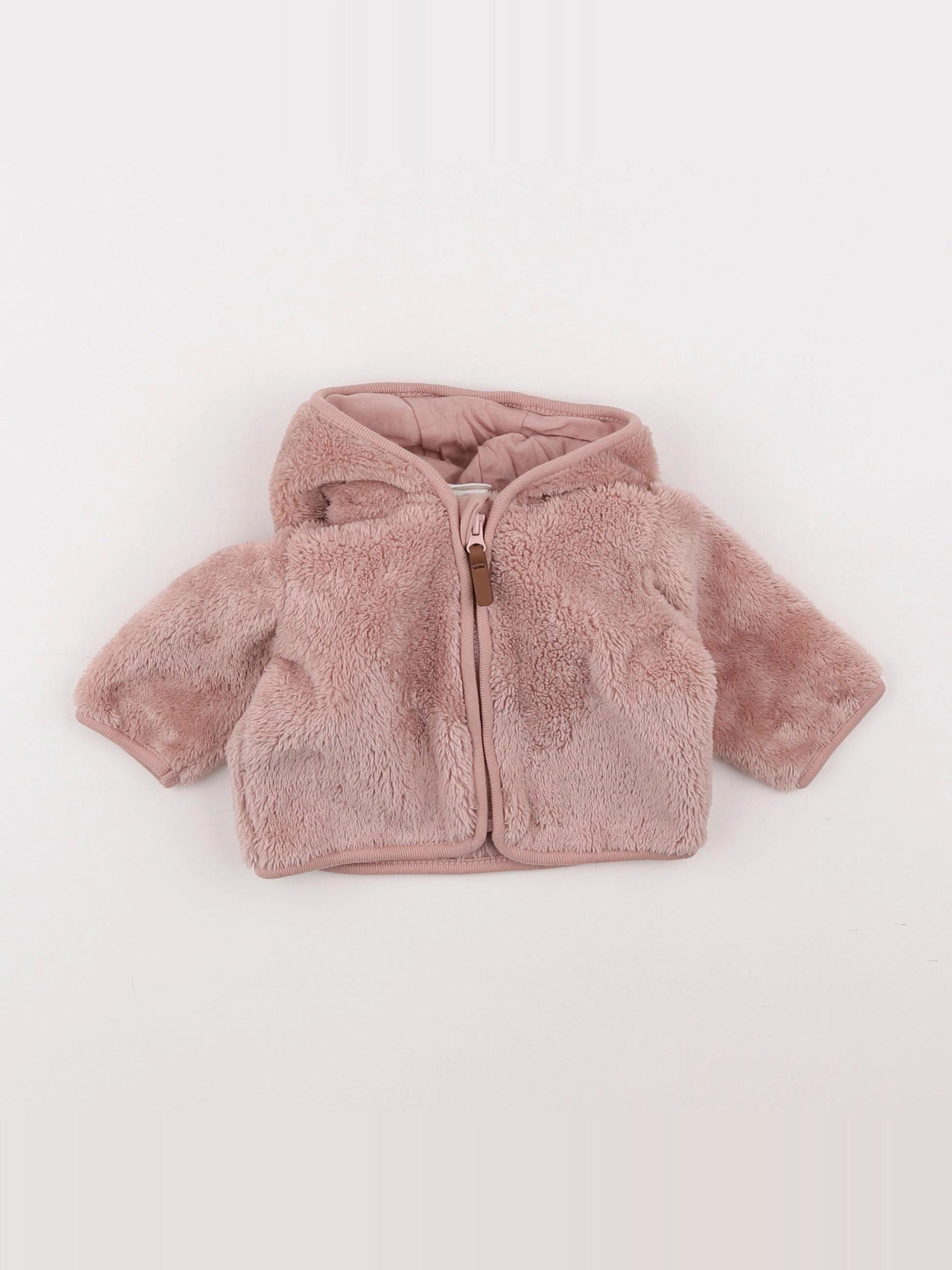 H&M - veste rose - 0/1 mois