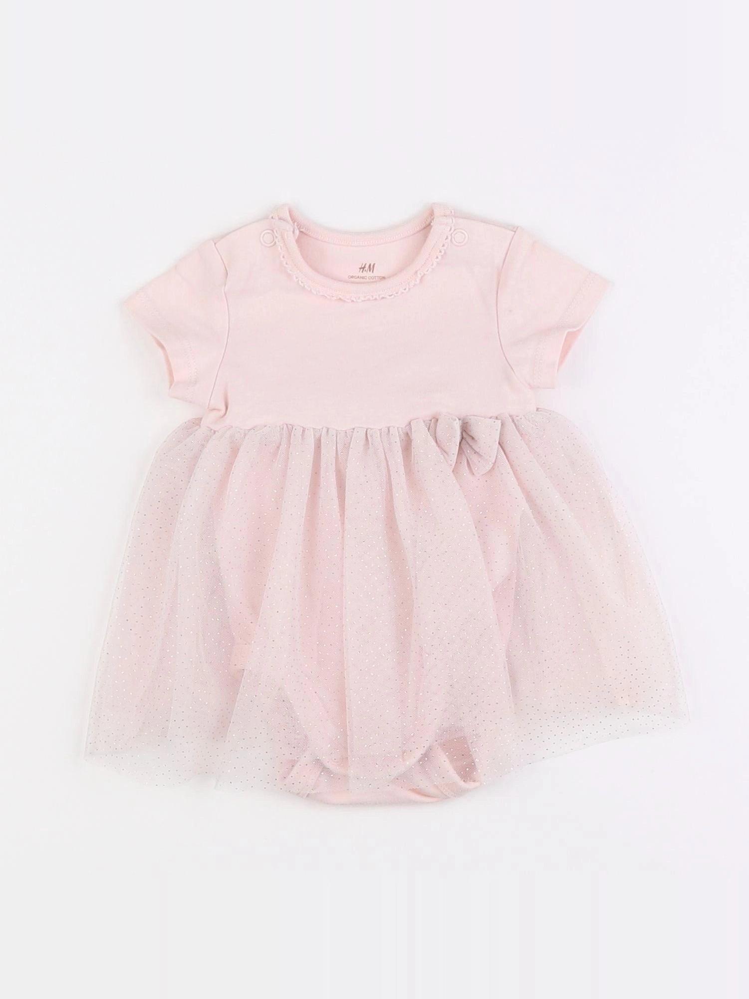 H&M - body robe rose - 1 mois