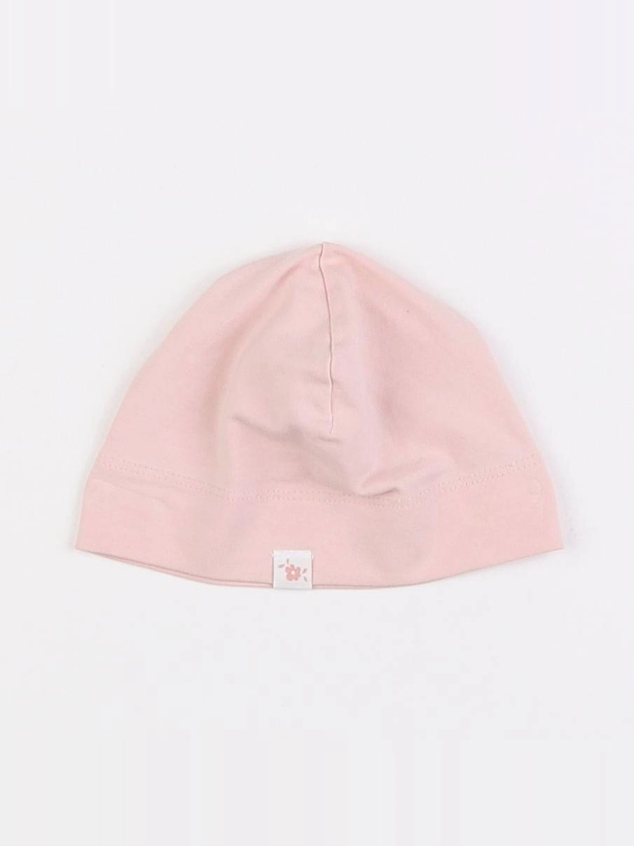 H&M - bonnet rose - 3/6 mois