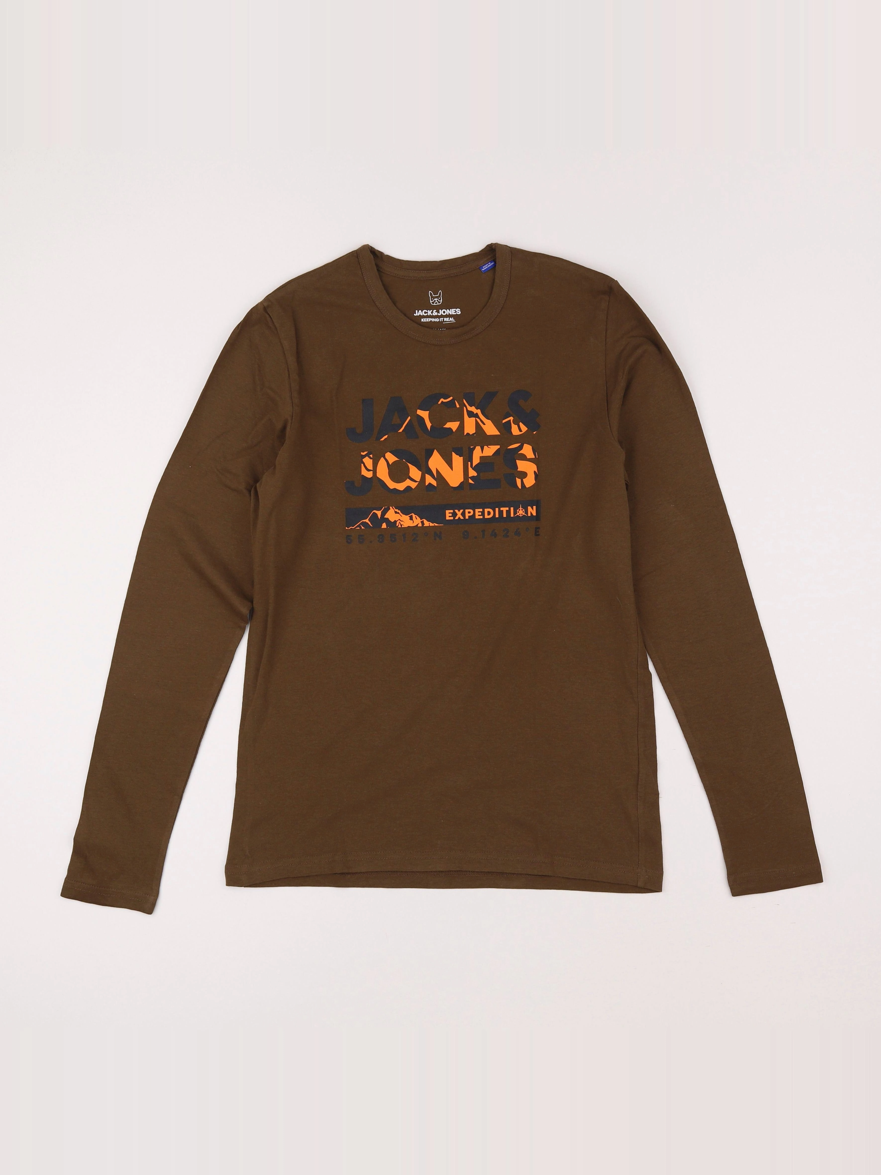 Jack & Jones - tee-shirt marron - 14 ans