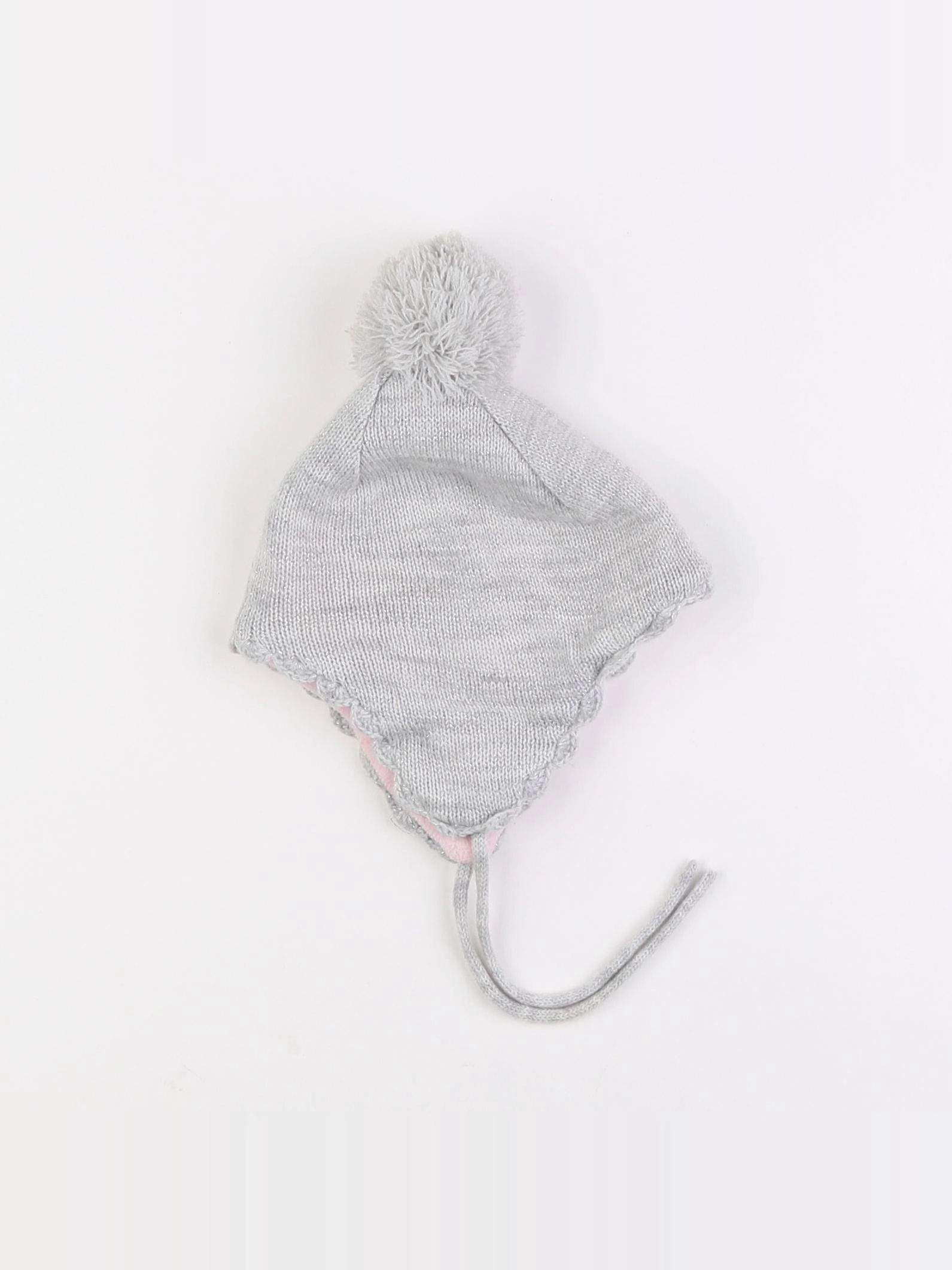 H&M - bonnet gris, argent - 12 mois à 2 ans