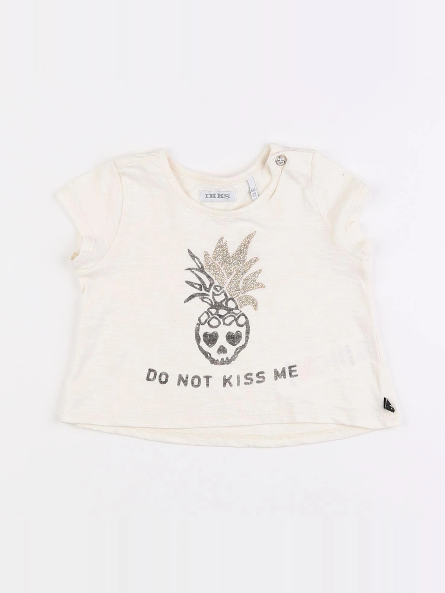 IKKS - tee-shirt blanc - 6 mois