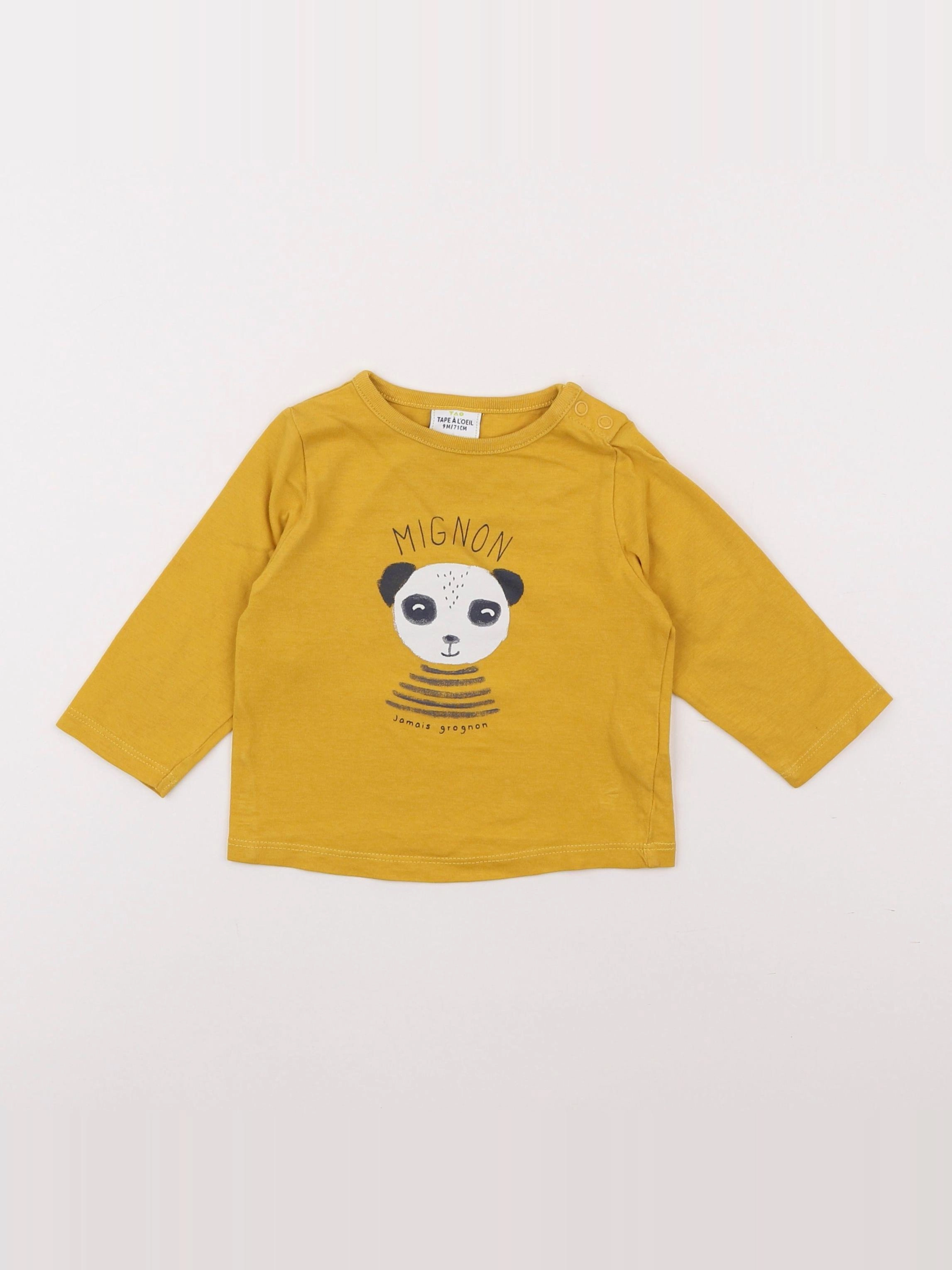 Tape à l'oeil - tee-shirt jaune - 9 mois