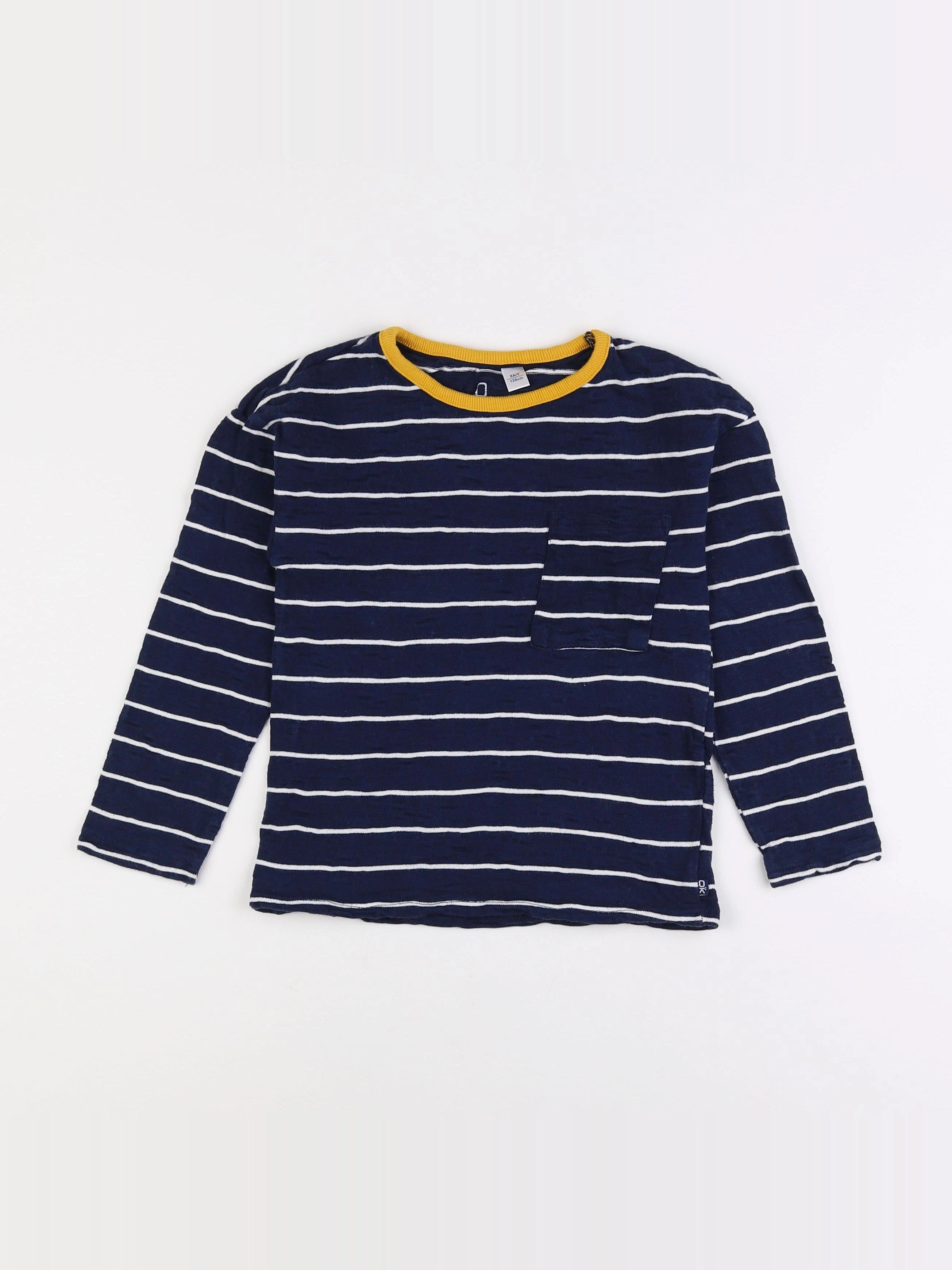 Okaidi - tee-shirt bleu - 8 ans